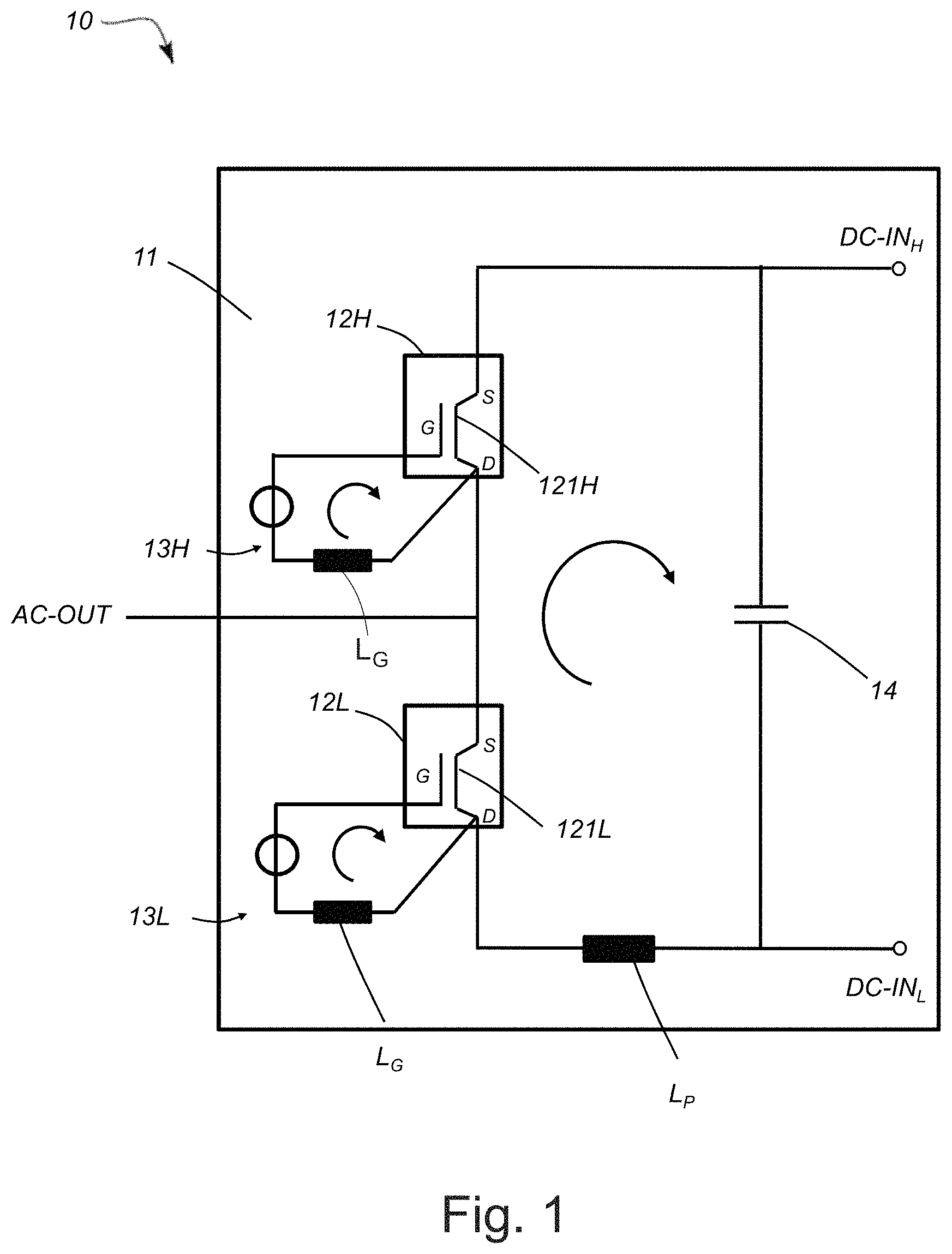 Patent US11772788 Figure 1 – Substrate-to-heat-sink gap sizing in high voltage power converters