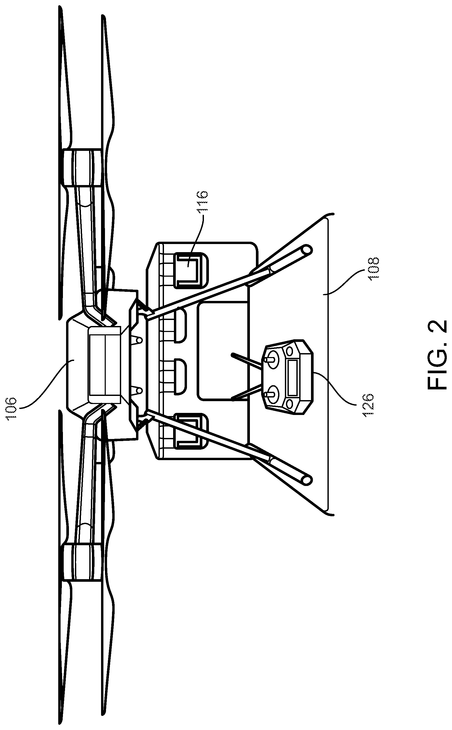 Patent US11772791 Figure 2 – Unmanned aerial vehicle tether system