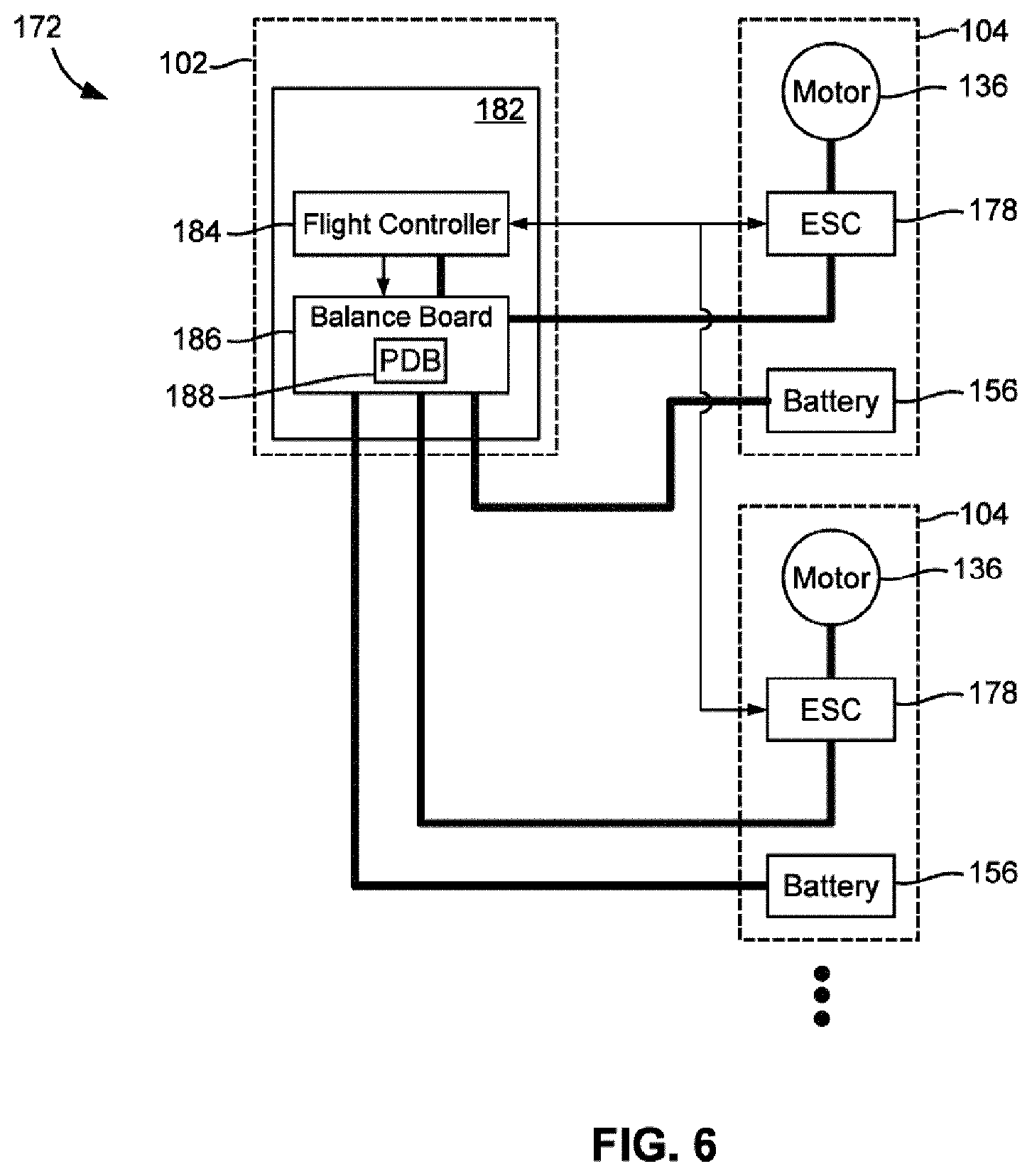 Patent US11772794 Figure 4 – Pilotless transportation aerial-vehicle having distributed-batteries and powering method therefor