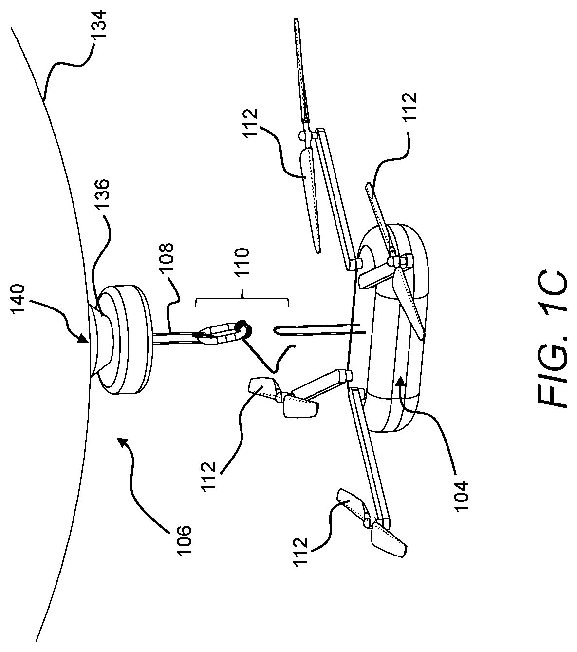 Patent US11772795 Figure 3 – Payload deployment from aerostats