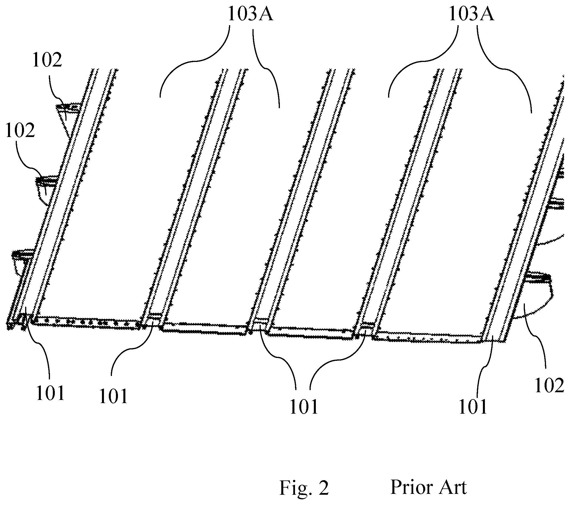 Patent US11772796 Figure 2 – System and method for mounting items to an aircraft floor