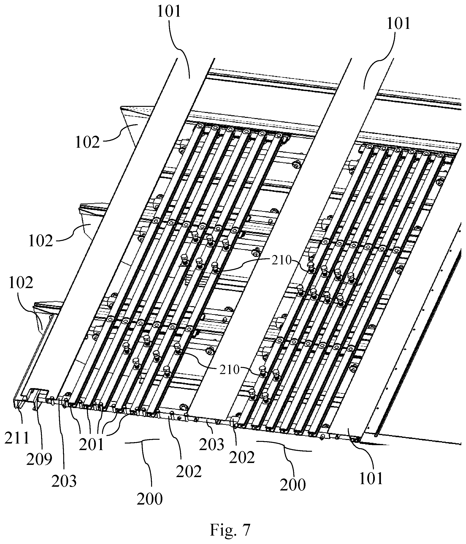Patent US11772796 Figure 6 – System and method for mounting items to an aircraft floor