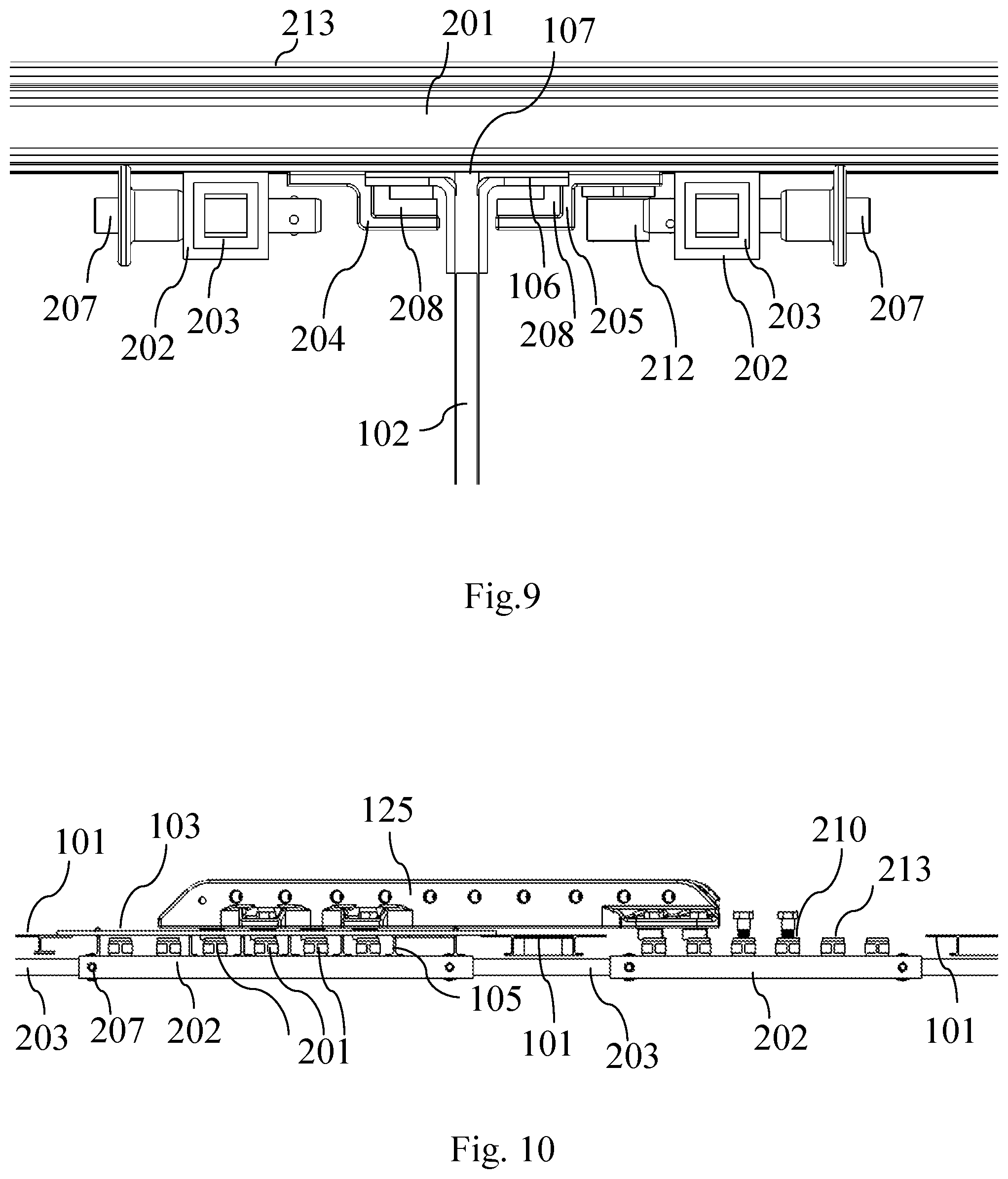 Patent US11772796 Figure 8 – System and method for mounting items to an aircraft floor