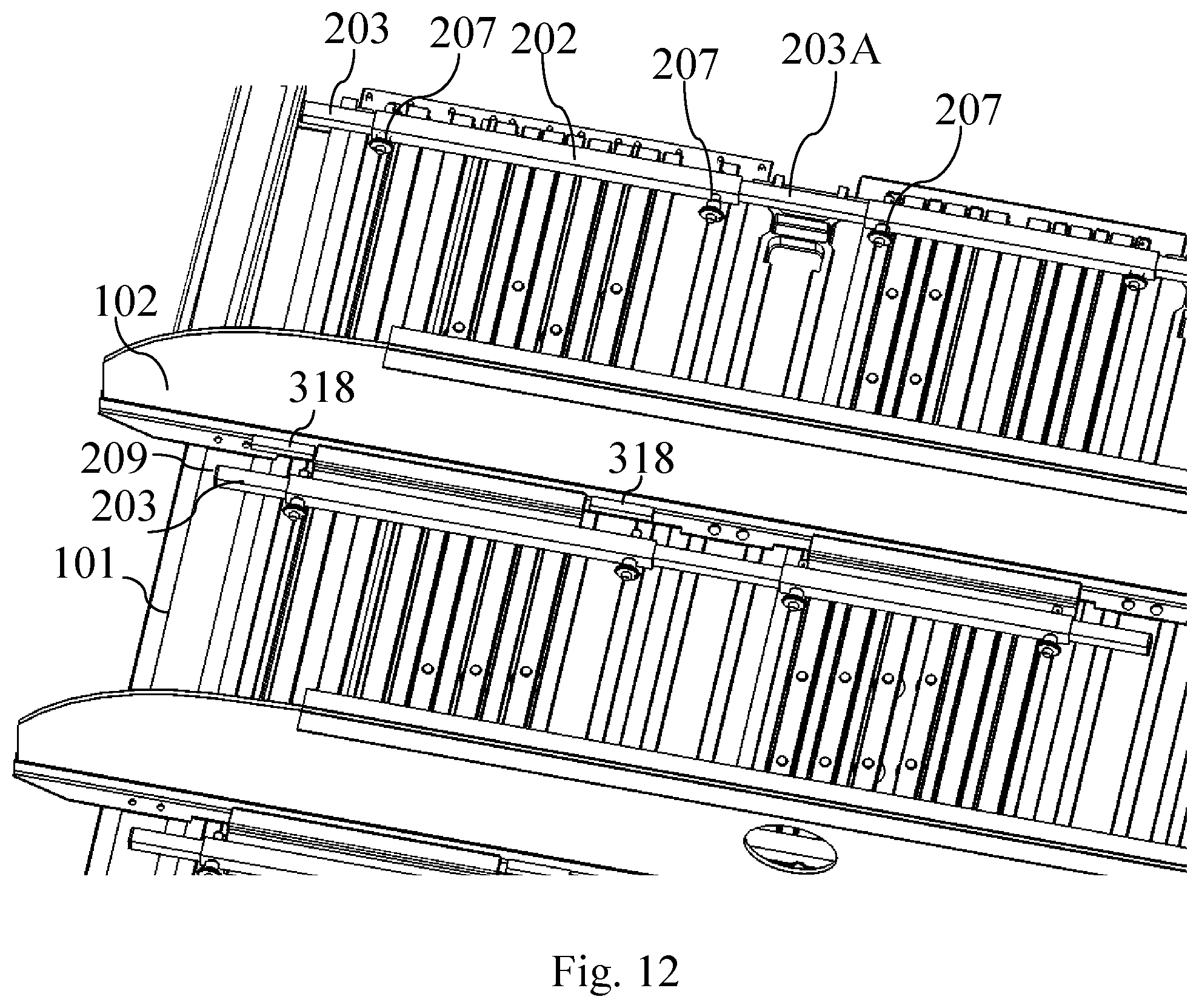 Patent US11772796 Figure 10 – System and method for mounting items to an aircraft floor