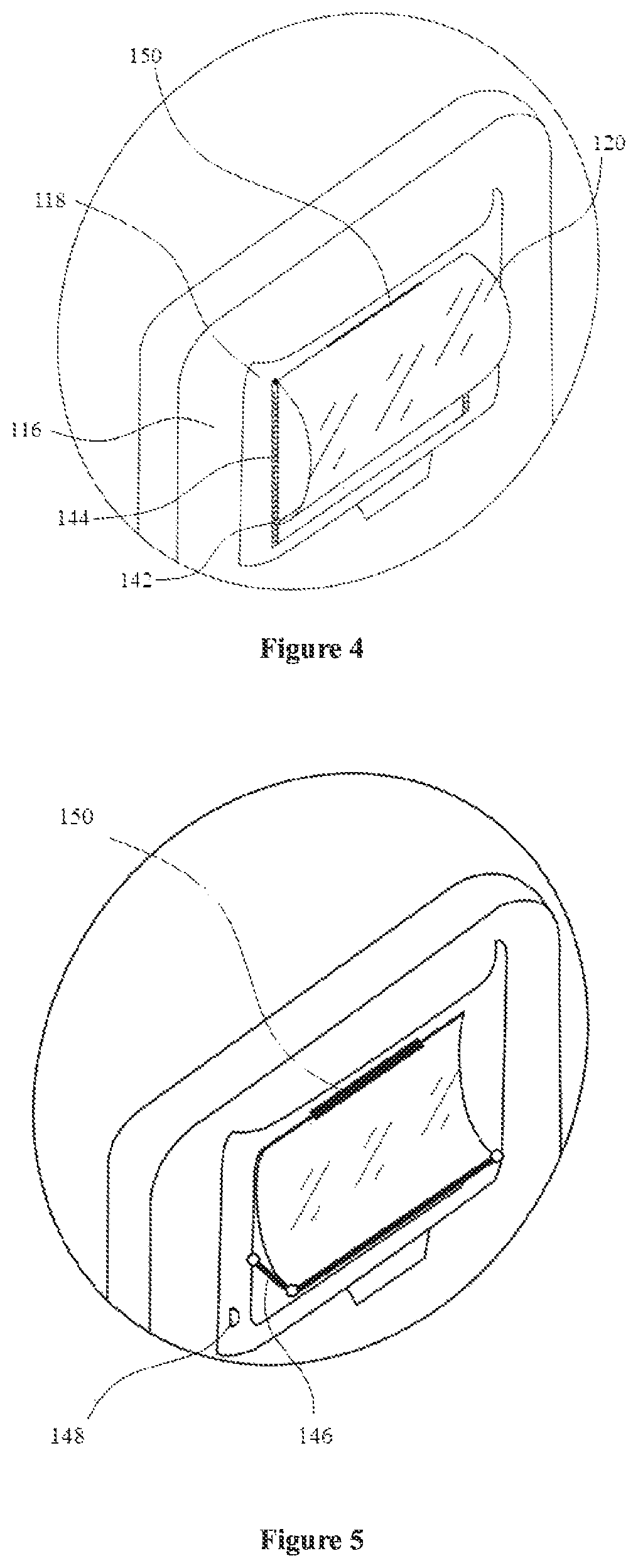 Patent US11772797 Figure 4 – Integrated aircraft passenger entertainment device, aircraft passenger seat and aircraft