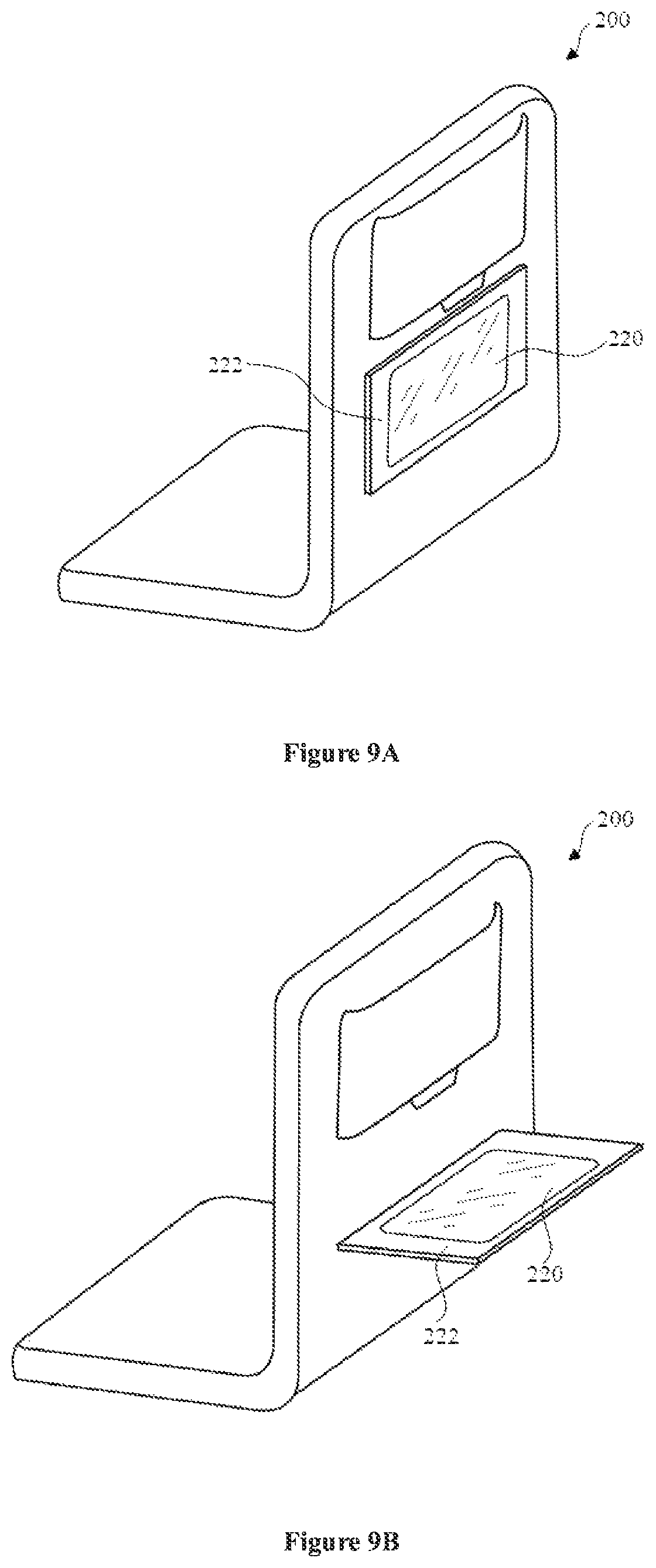Patent US11772797 Figure 7 – Integrated aircraft passenger entertainment device, aircraft passenger seat and aircraft