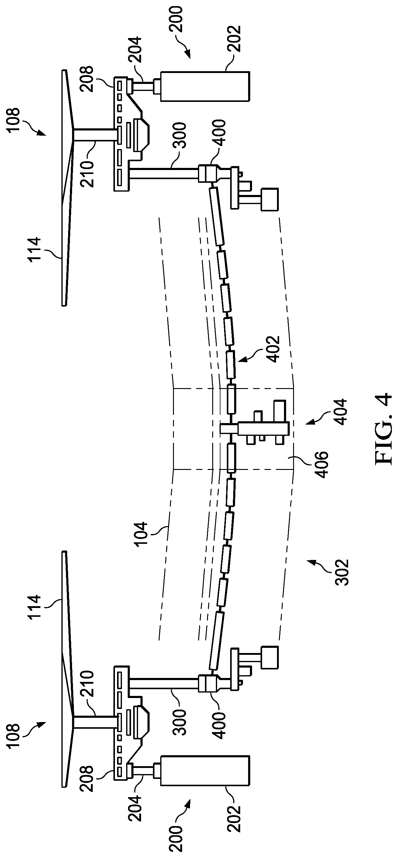 Patent US11772804 Figure 4 – Electric tiltrotor aircraft with offset tilting motors