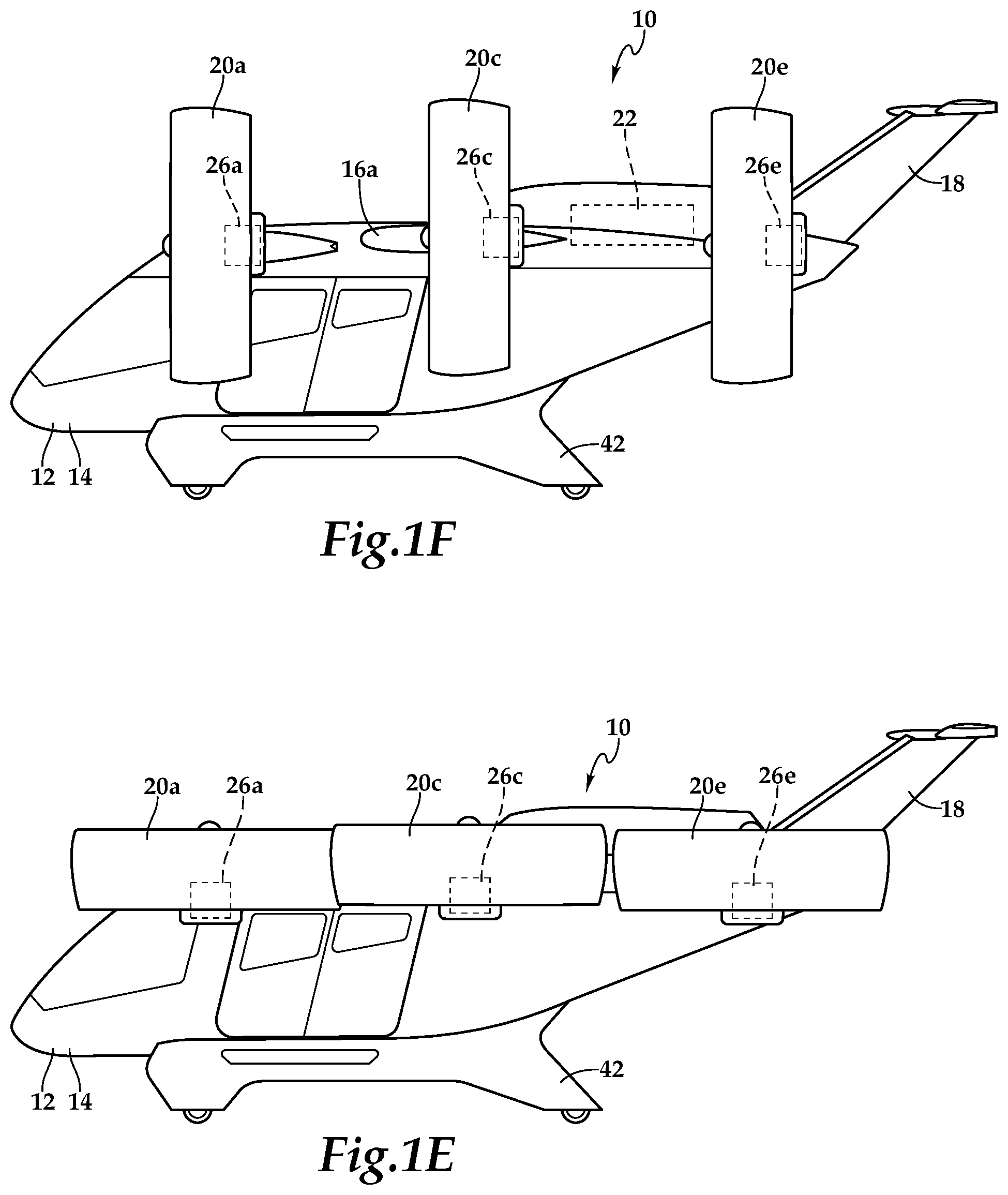 Patent US11772805 Figure 3 – Configurable electrical architectures for eVTOL aircraft