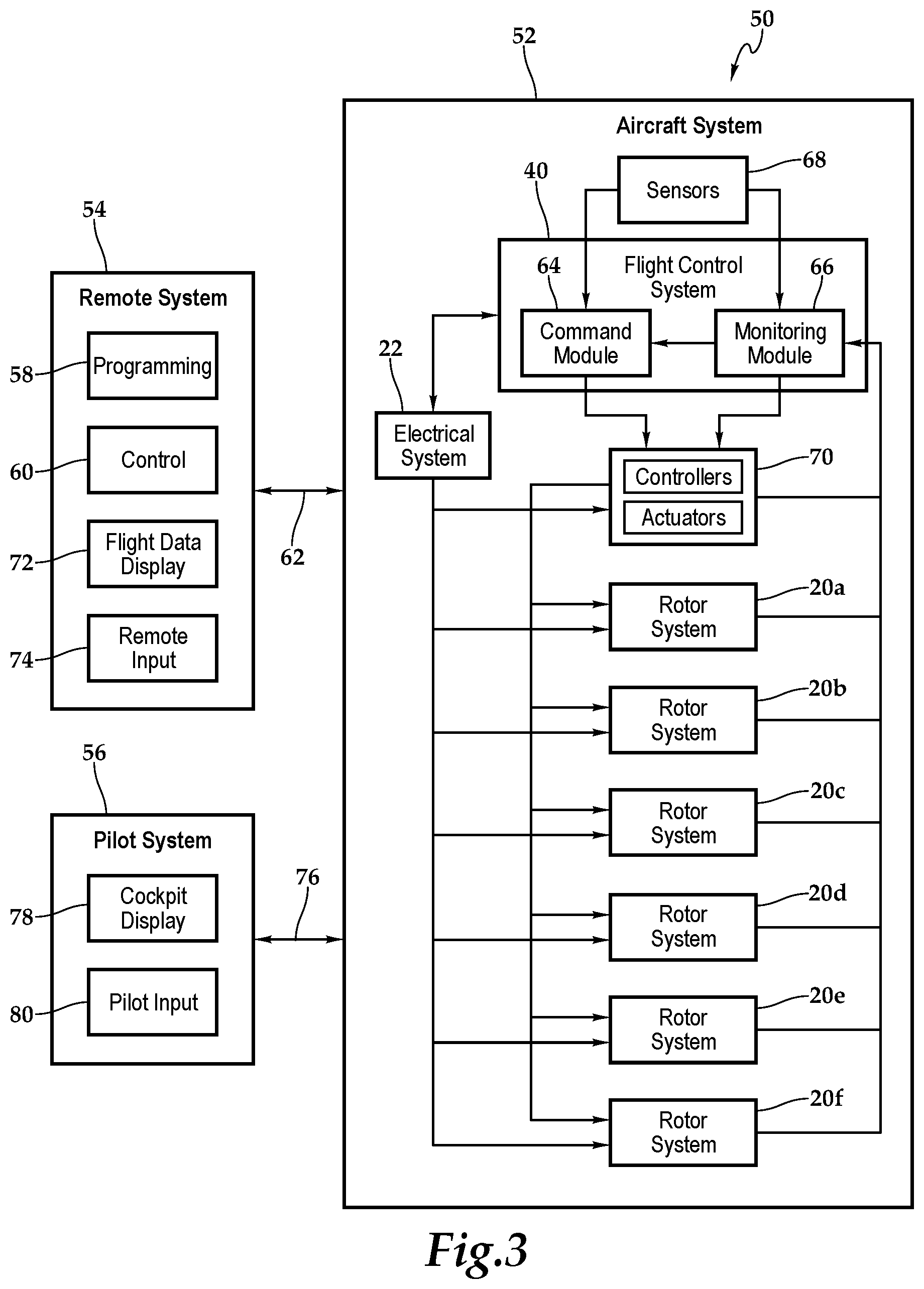 Patent US11772805 Figure 6 – Configurable electrical architectures for eVTOL aircraft
