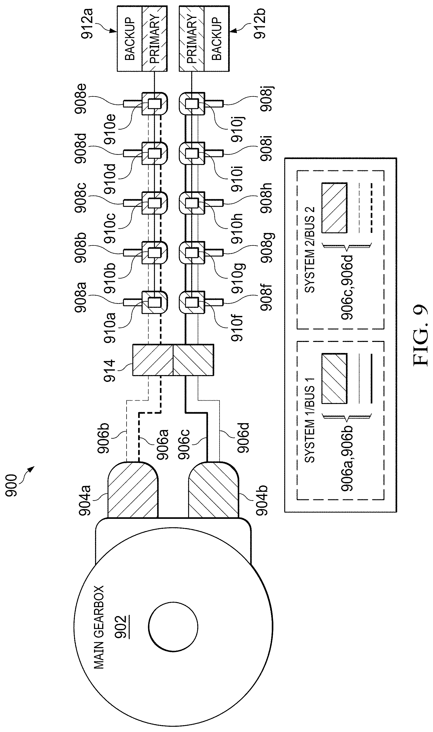 Patent US11772807 Figure 13 – Electric distributed anti-torque architecture