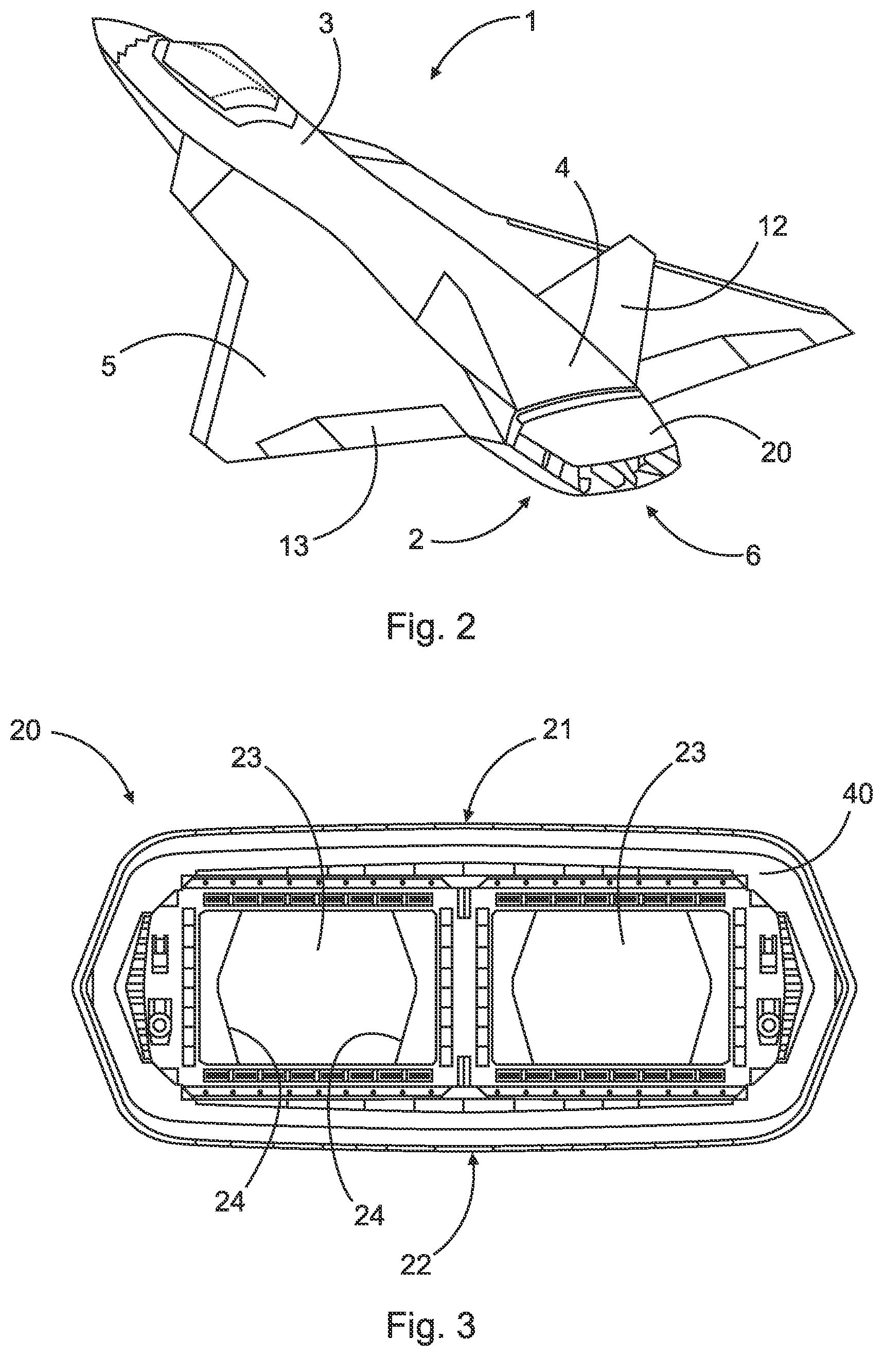 Patent US11772809 Figure 2 – Fuselage for an aircraft with fuselage-integrated tailplane
