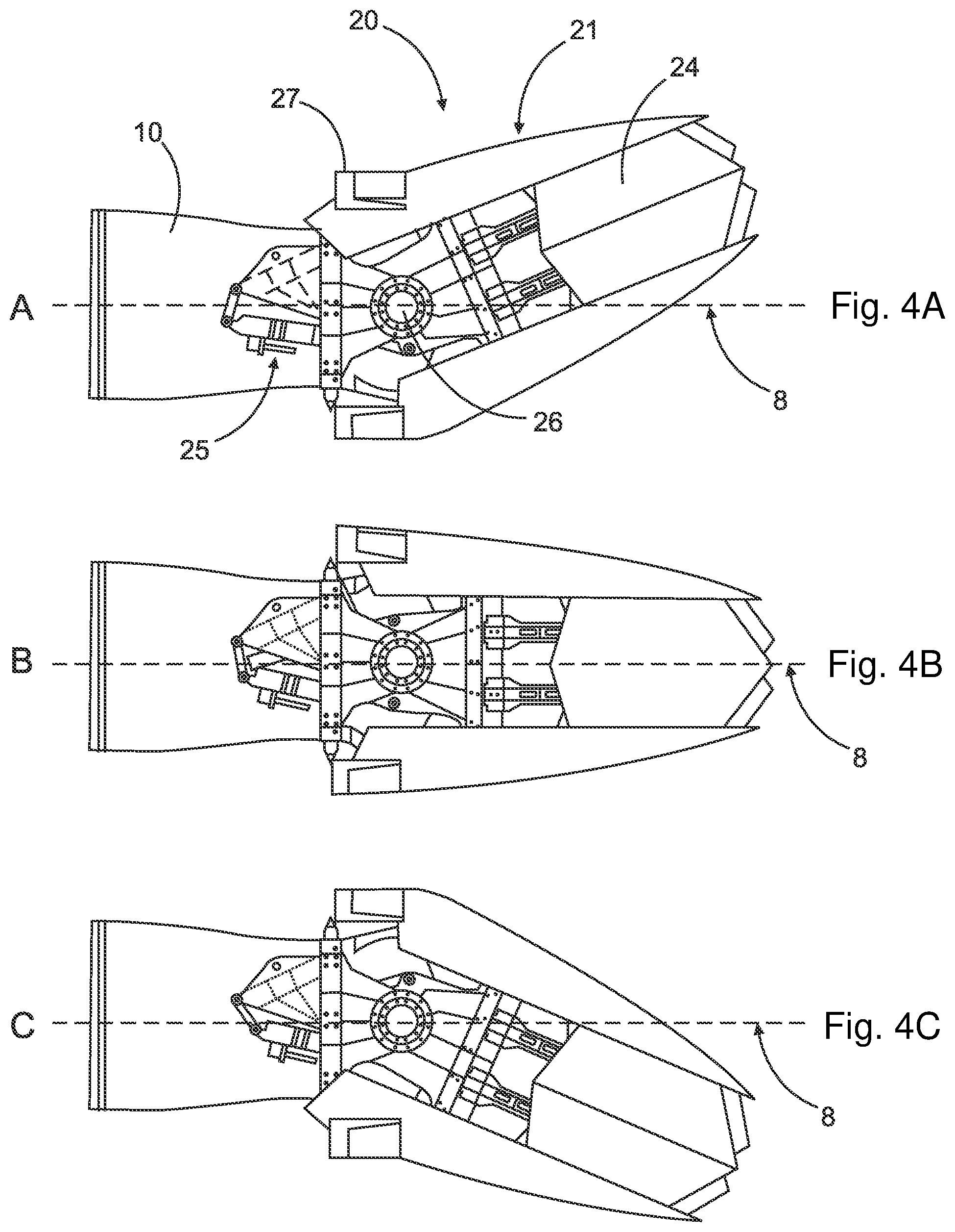 Patent US11772809 Figure 3 – Fuselage for an aircraft with fuselage-integrated tailplane