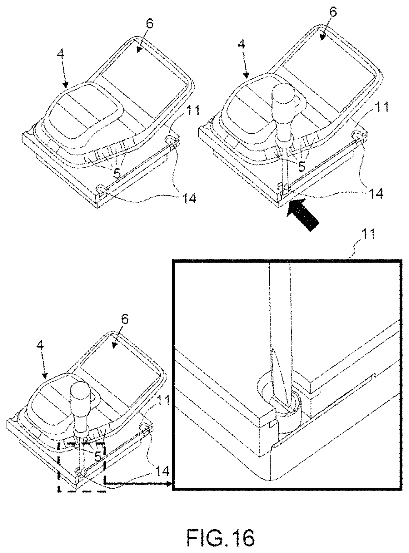 Patent US11772811 Figure 11 – System for remote interaction with a pointing means of an aircraft cockpit display system