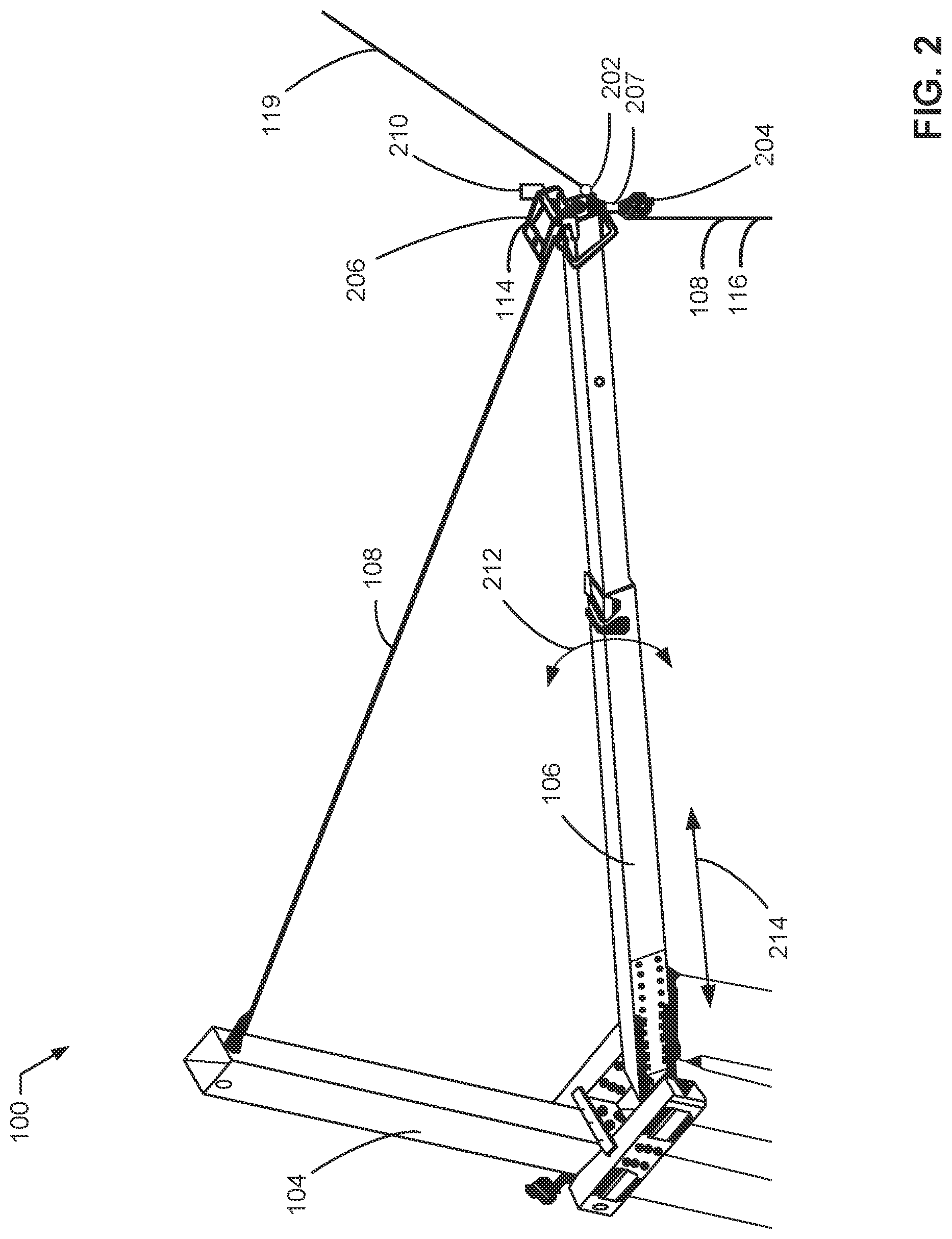 Patent US11772815 Figure 2 – Methods and apparatus to recover unmanned aerial vehicles with kites