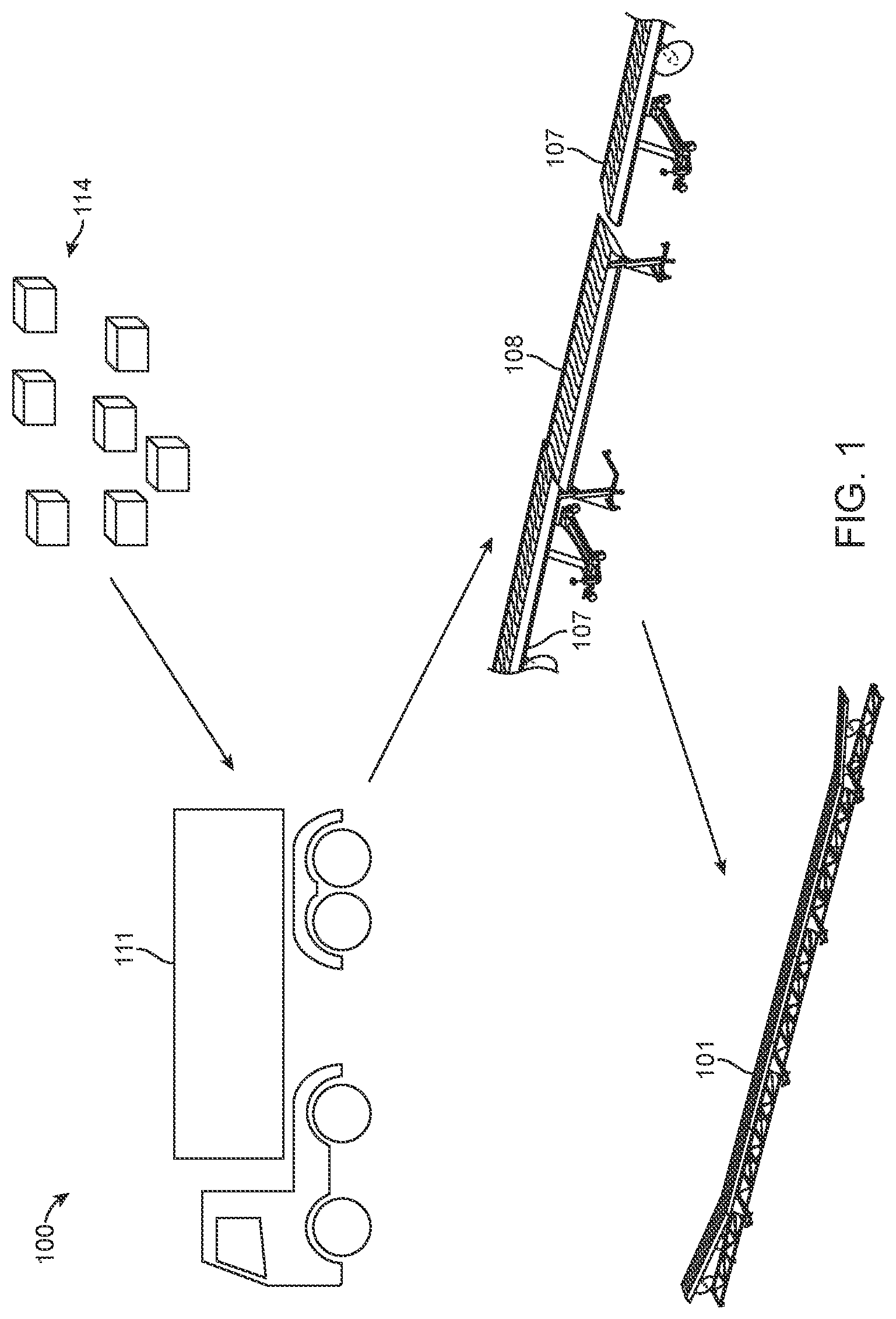 Patent US11772817 Figure 1 – Ground support equipment for a high altitude long endurance aircraft