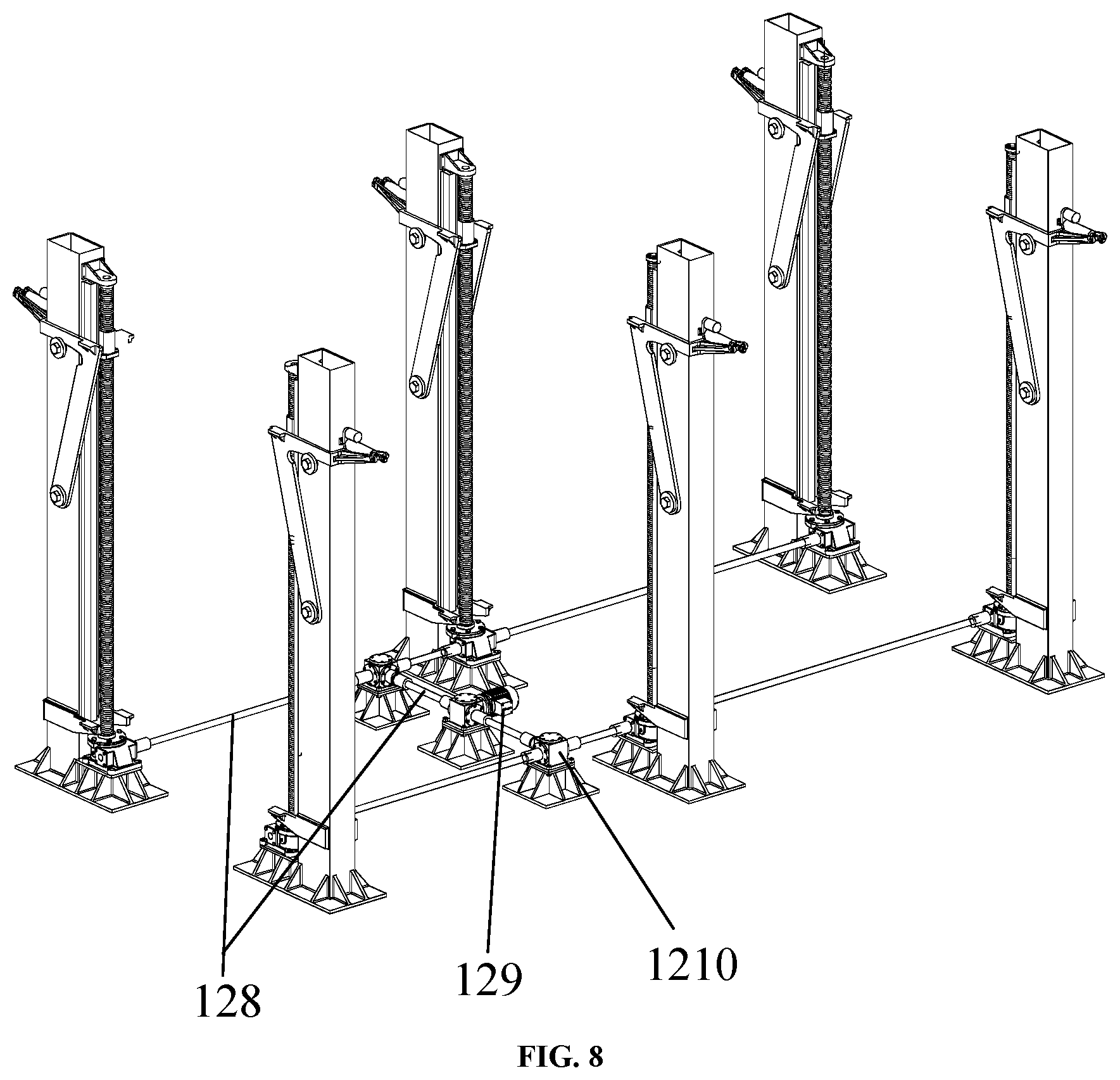 Patent US11772818 Figure 8 – Unmanned, rapid and circular transportation system for airport passengers and luggage