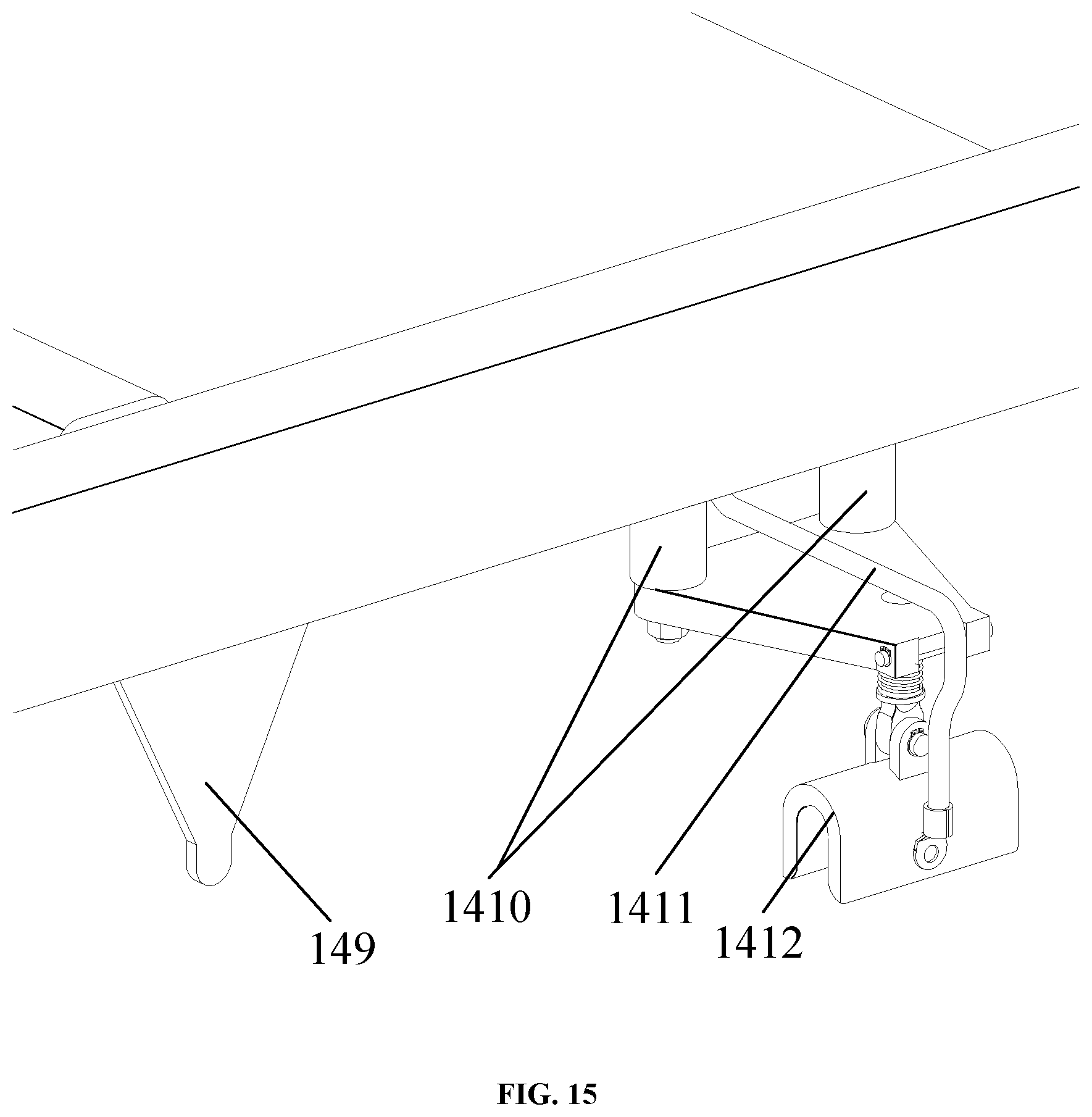 Patent US11772818 Figure 15 – Unmanned, rapid and circular transportation system for airport passengers and luggage