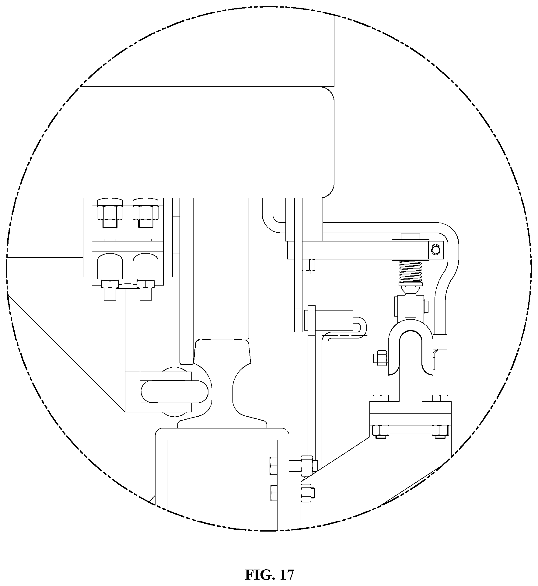Patent US11772818 Figure 17 – Unmanned, rapid and circular transportation system for airport passengers and luggage