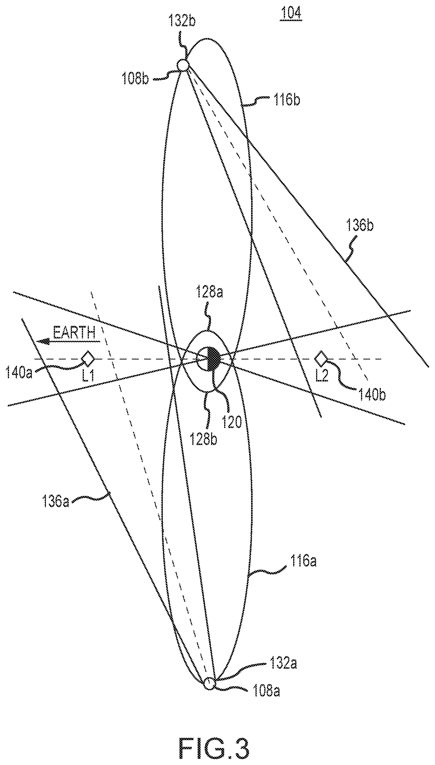Patent US11772824 Figure 4 – Systems and methods for hybrid lunar surface and space domain situational awareness