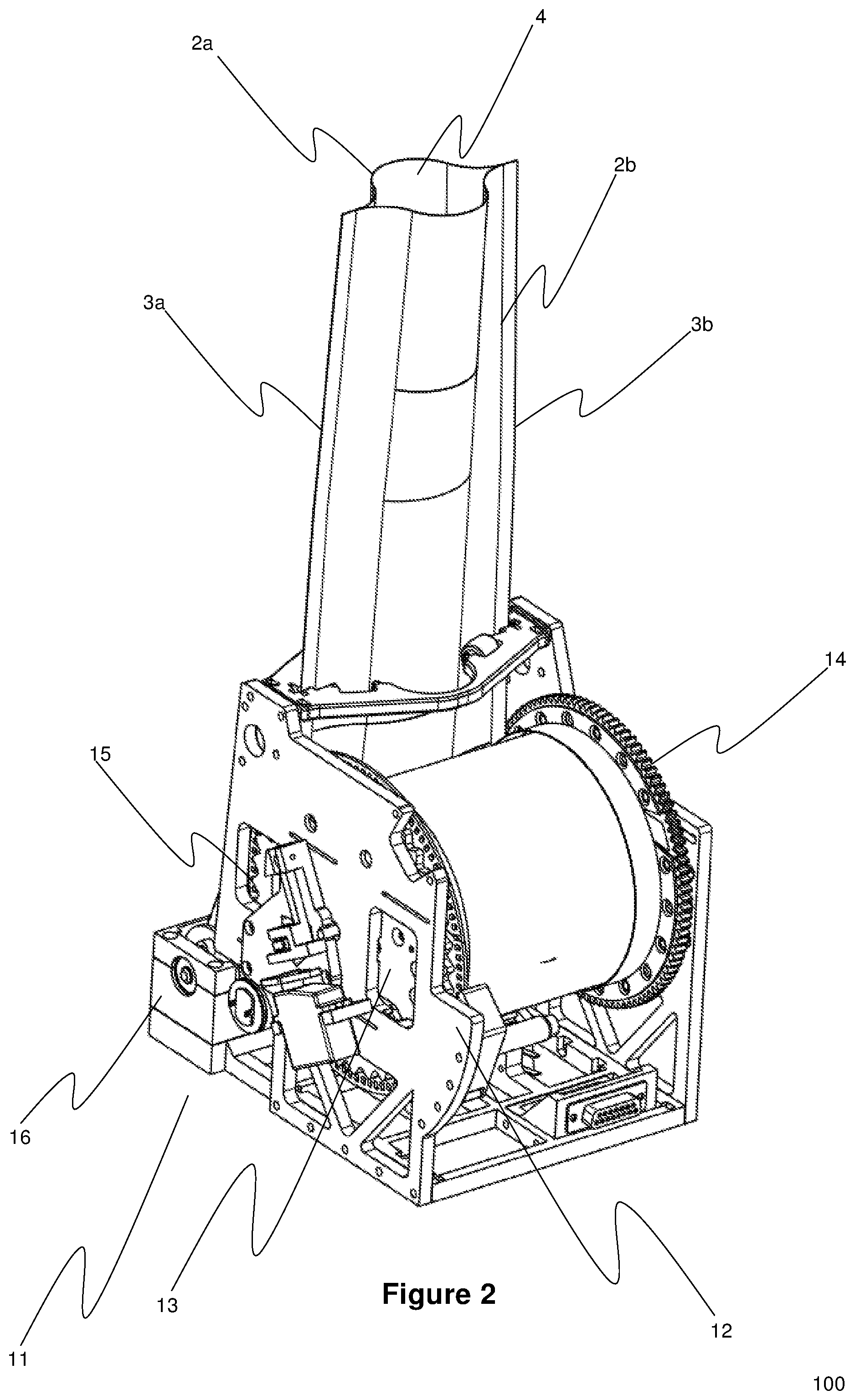 Patent US11772827 Figure 2 – Device and method for unfolding a rolled-up elongate hollow member