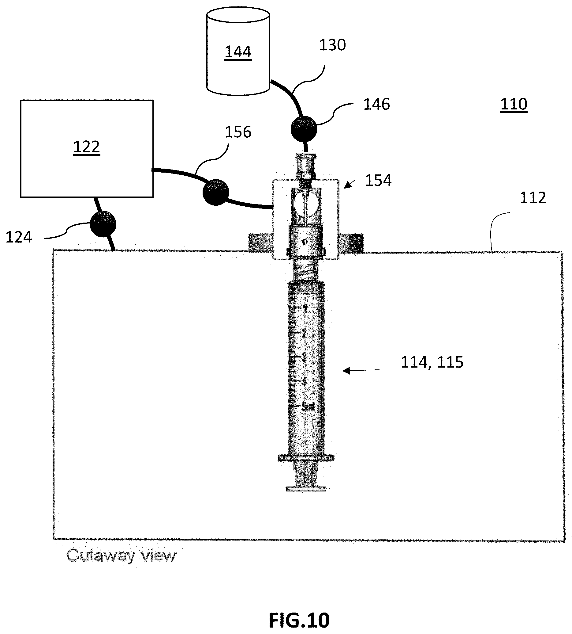 Patent US11772831 Figure 10 – Vacuum-controlled liquid delivery systems and methods for drawing liquid into containers
