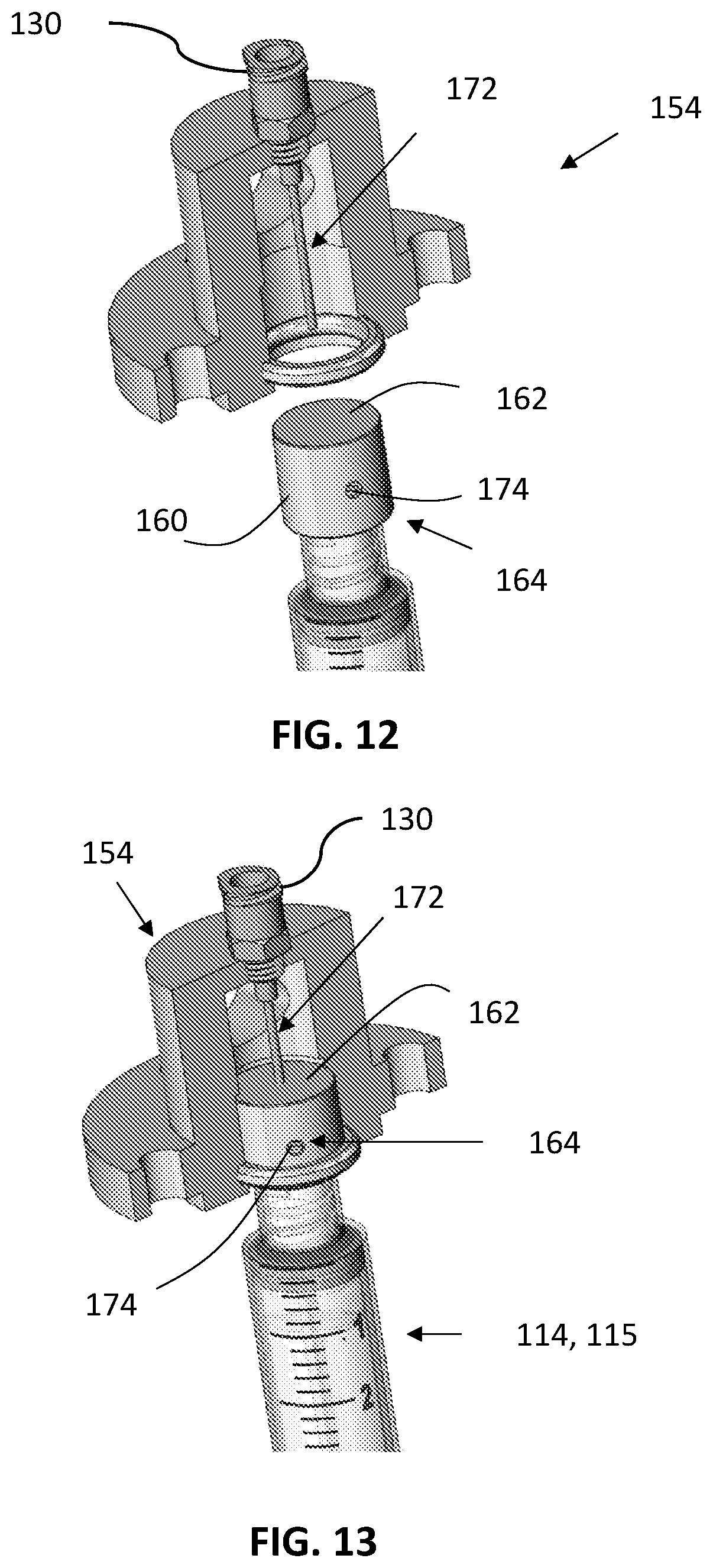 Patent US11772831 Figure 12 – Vacuum-controlled liquid delivery systems and methods for drawing liquid into containers