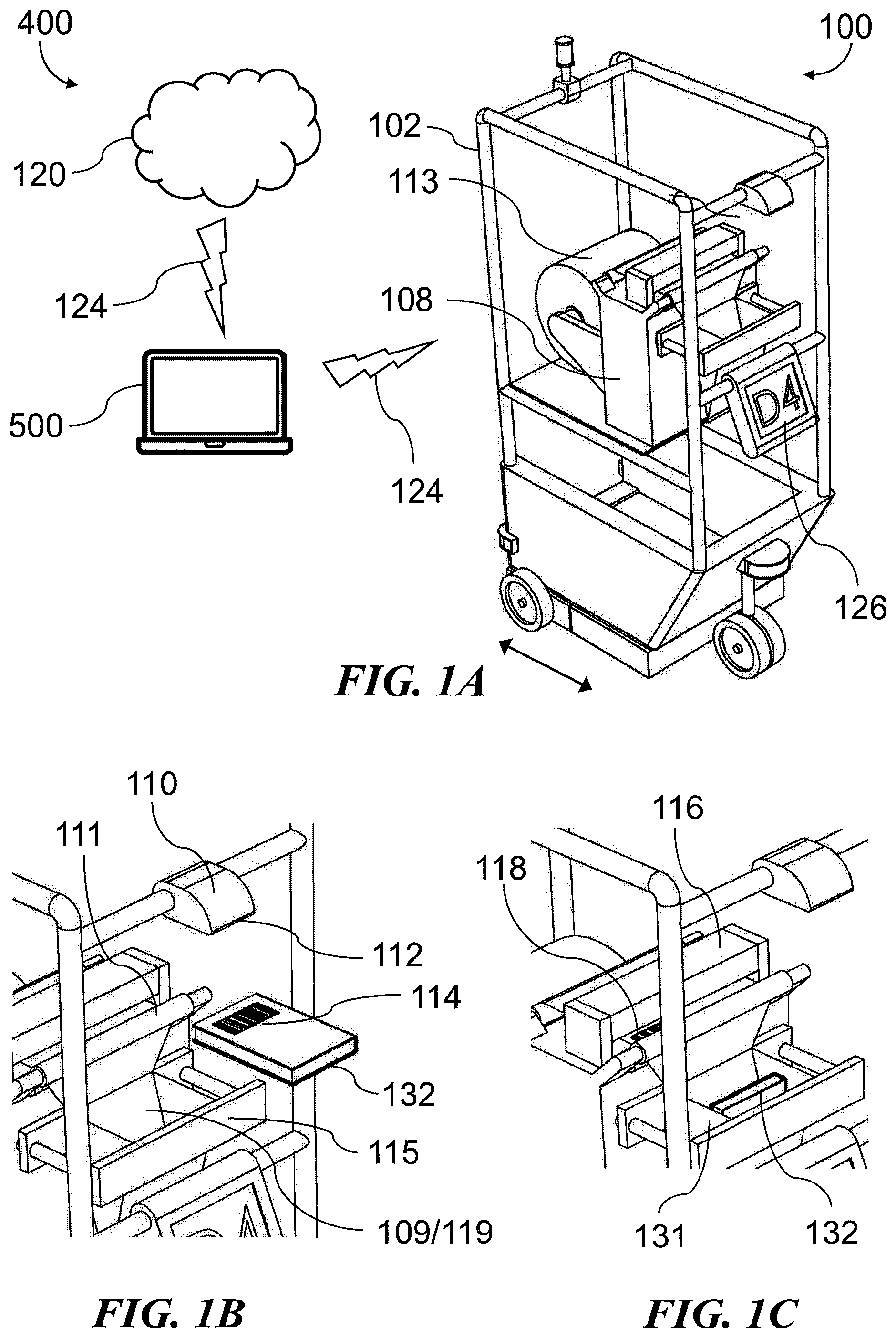 Patent US11772832 Figure 1 – Mobile packaging system and method