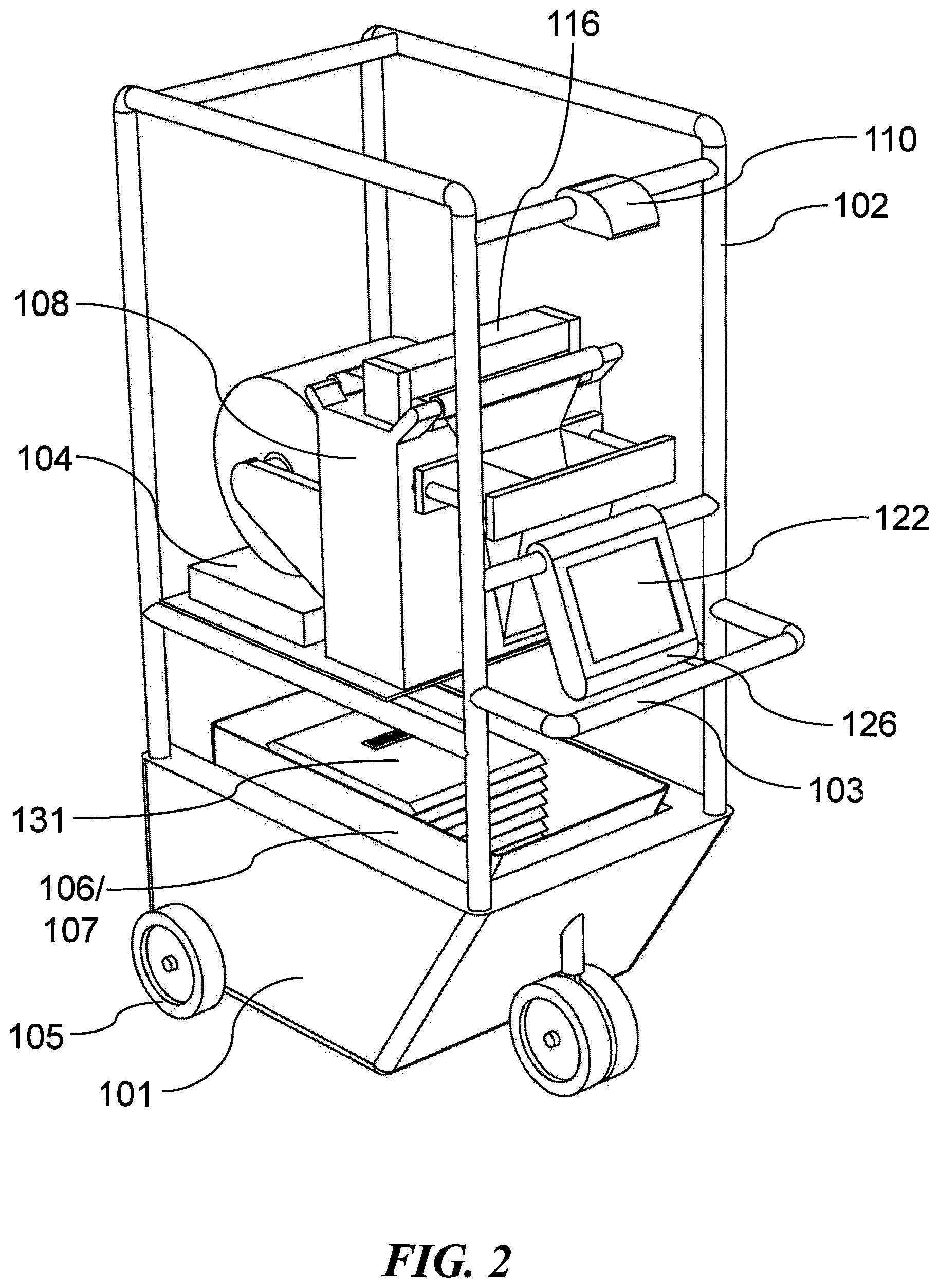 Patent US11772832 Figure 2 – Mobile packaging system and method