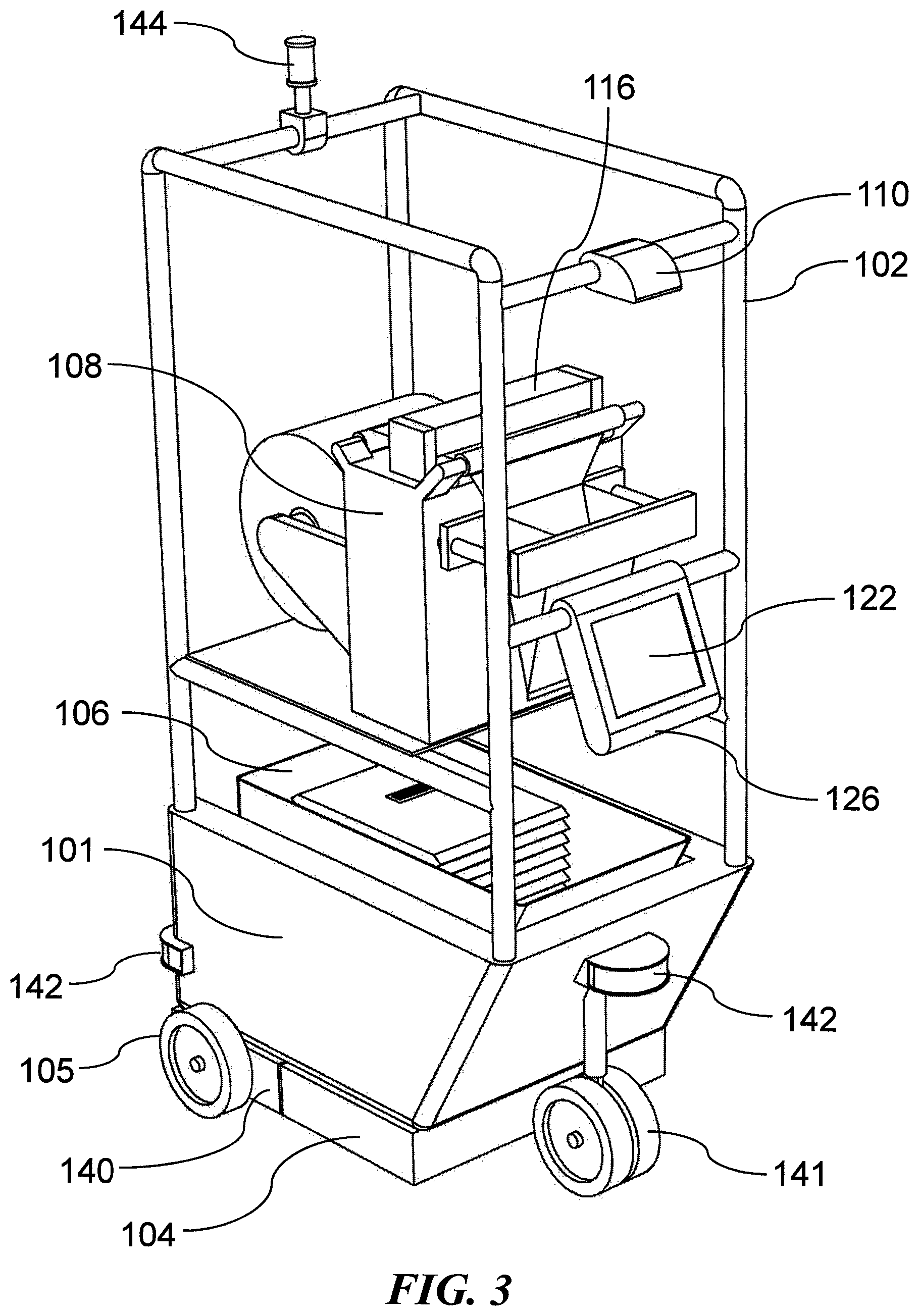 Patent US11772832 Figure 3 – Mobile packaging system and method