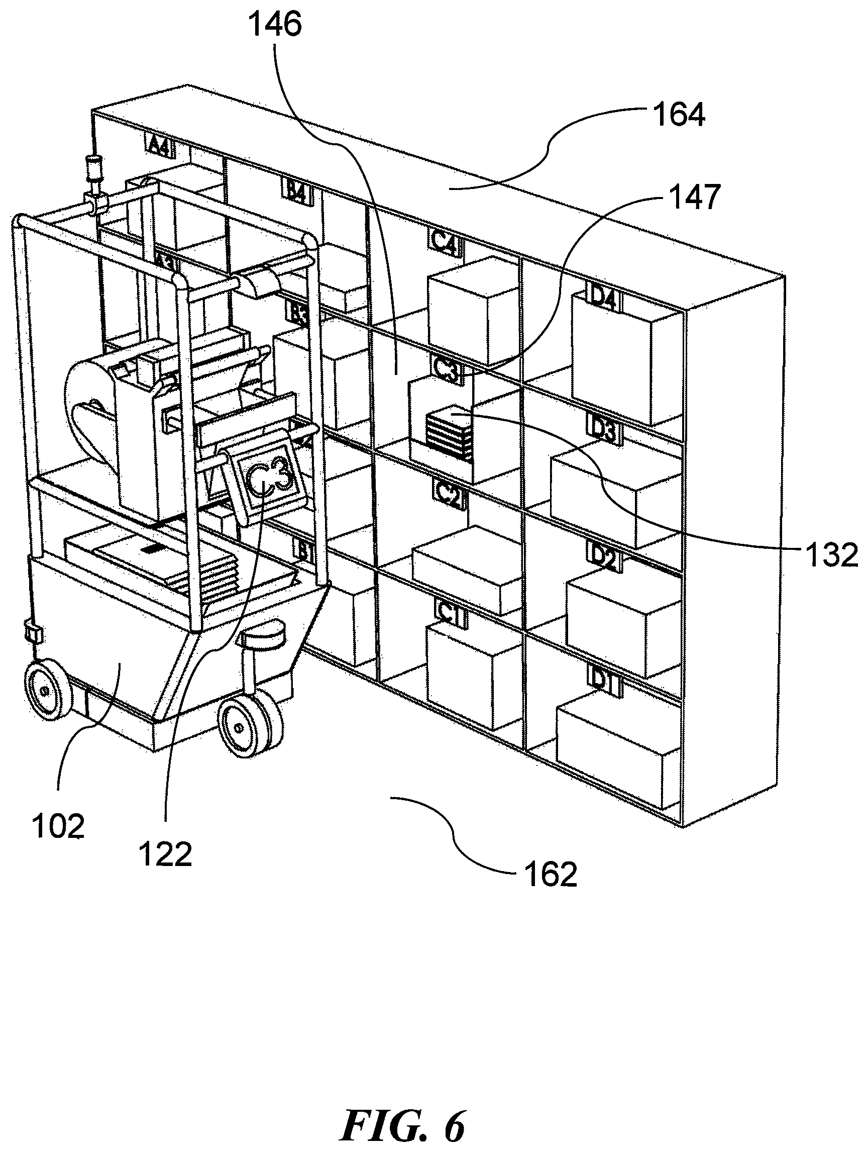 Patent US11772832 Figure 6 – Mobile packaging system and method