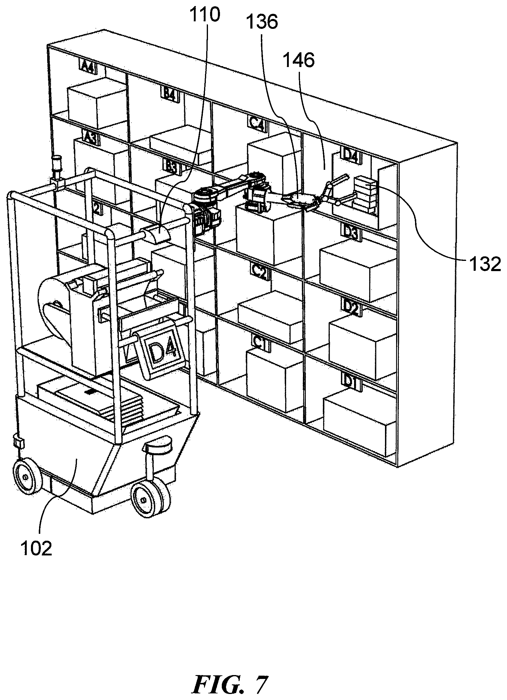 Patent US11772832 Figure 7 – Mobile packaging system and method