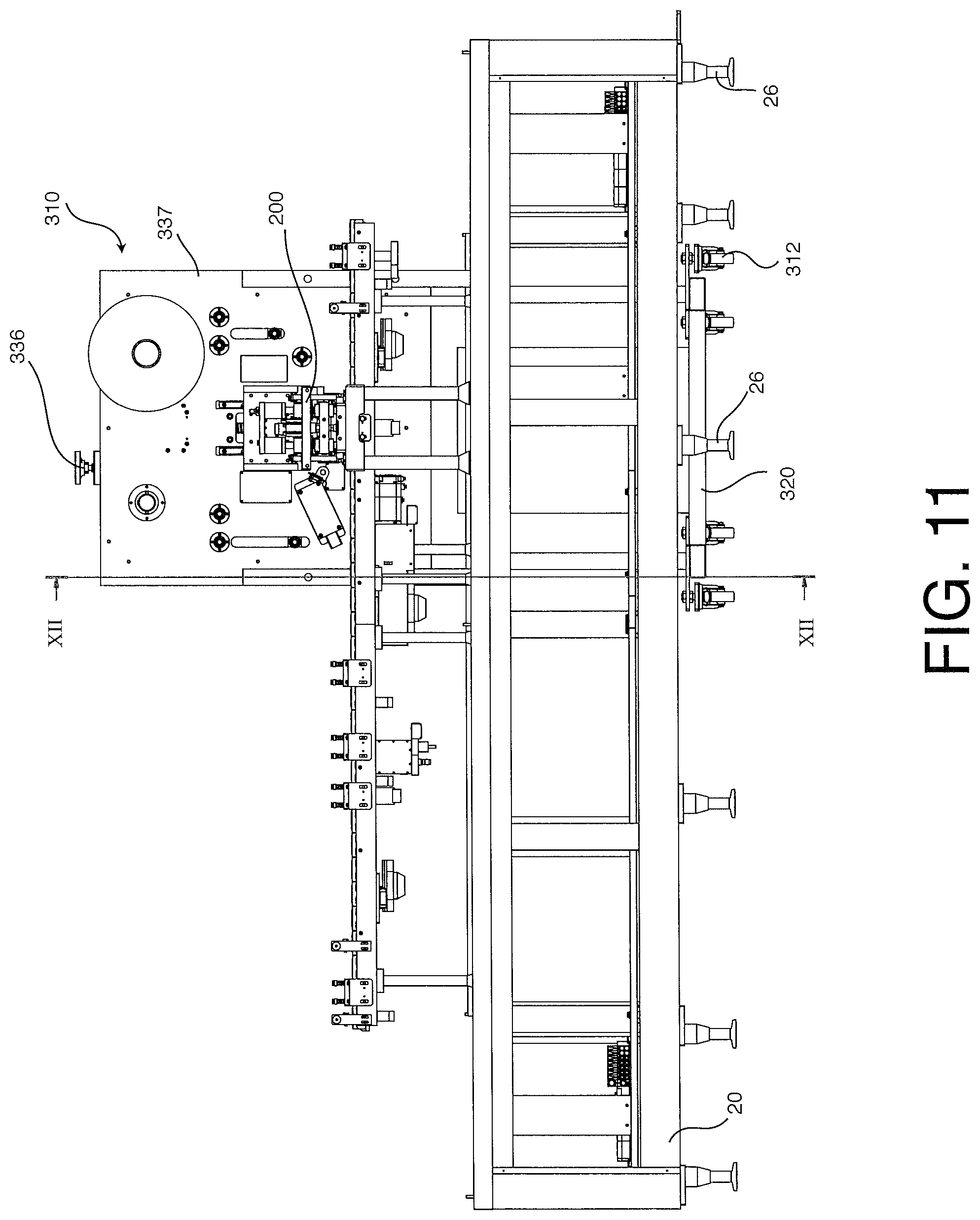 Patent US11772835 Figure 9 – Plant for packaging capsules