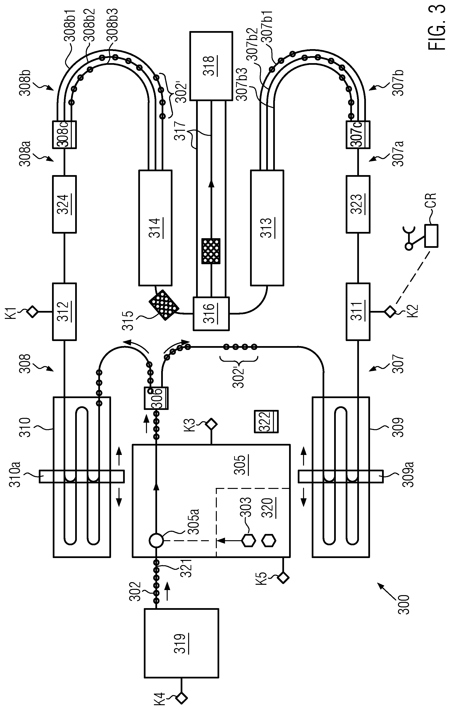 Patent US11772836 Figure 3 – Communications and open-loop/closed-loop control system for a filling system