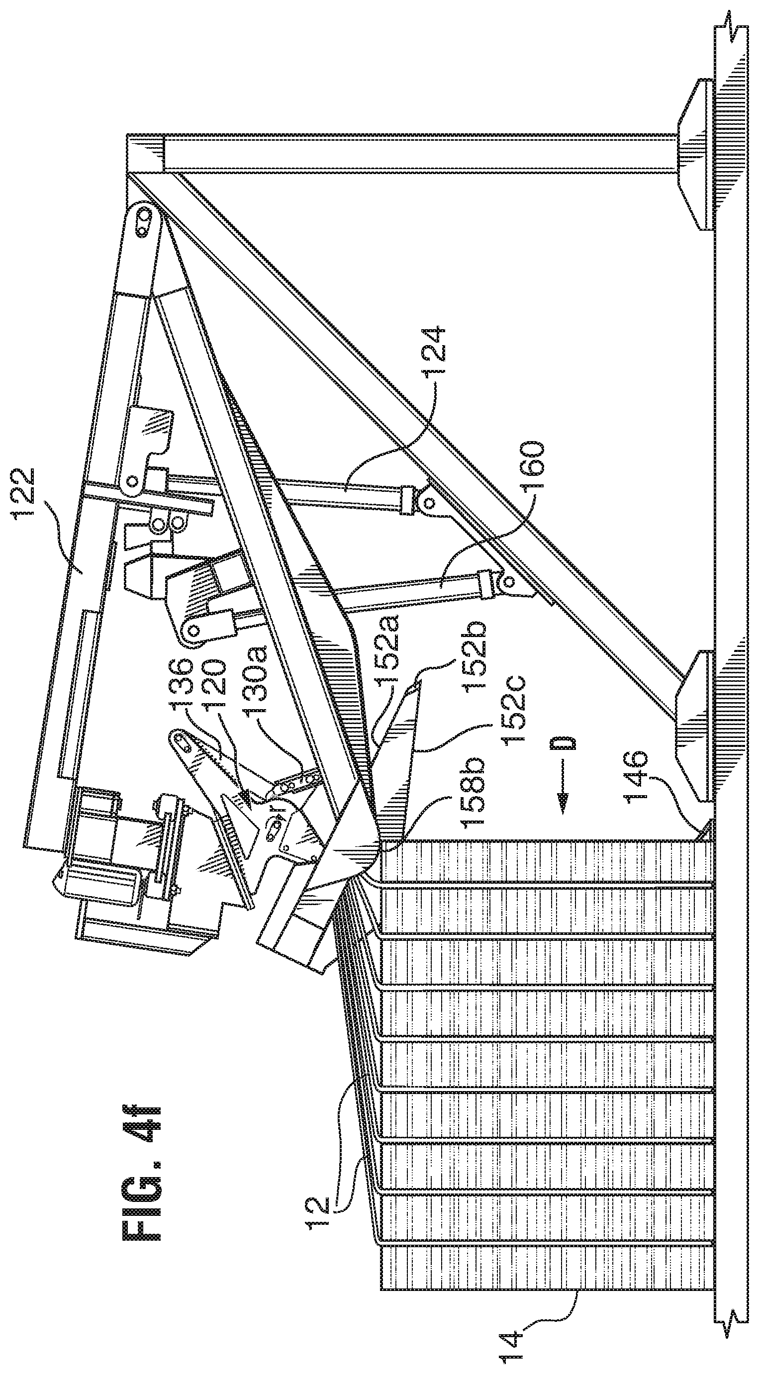 Patent US11772839 Figure 13 – Grabber clamp for material handling and apparatus and method for handling bale materials