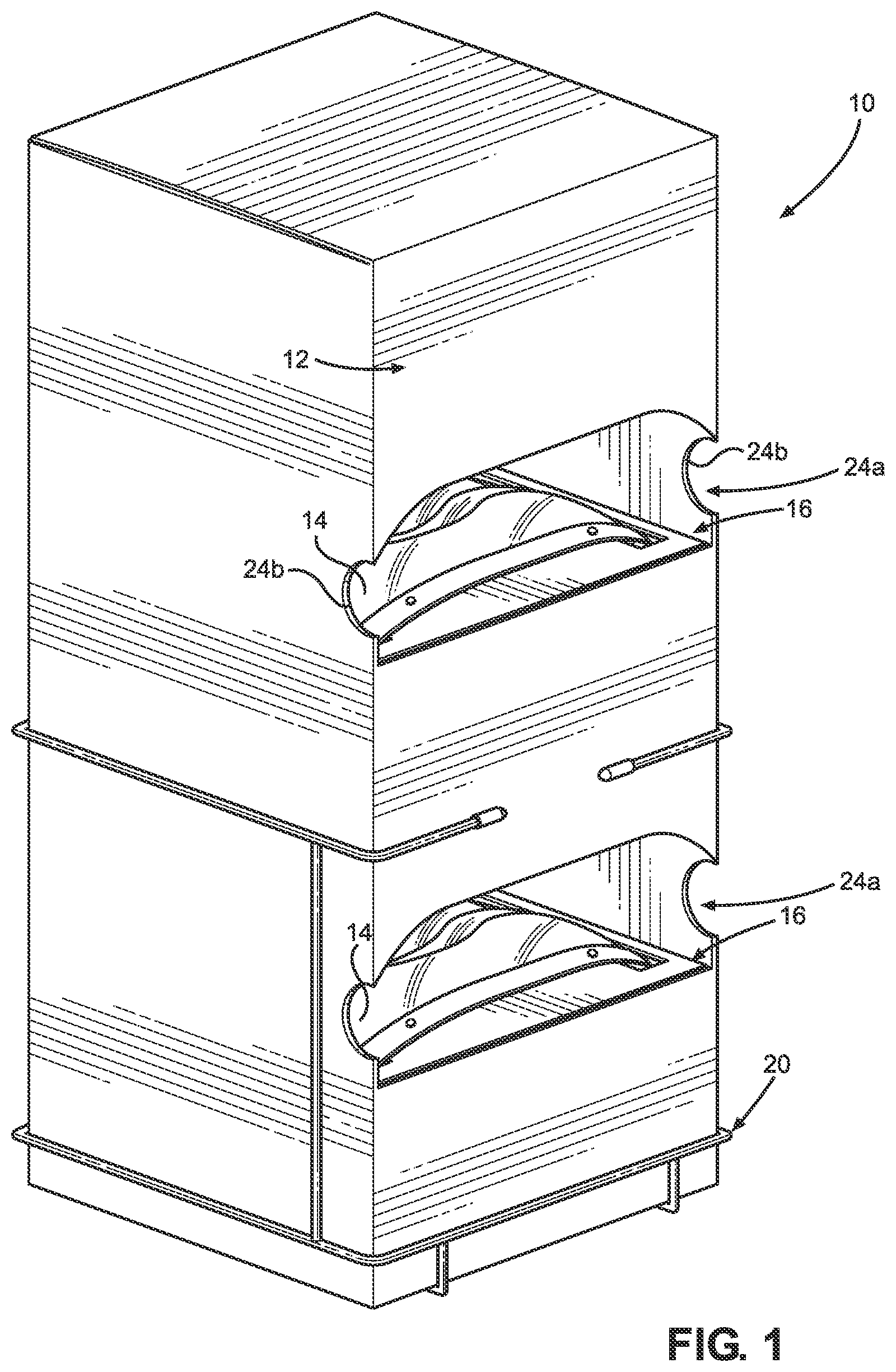 Patent US11772843 Figure 1 – Eye shield dispensers