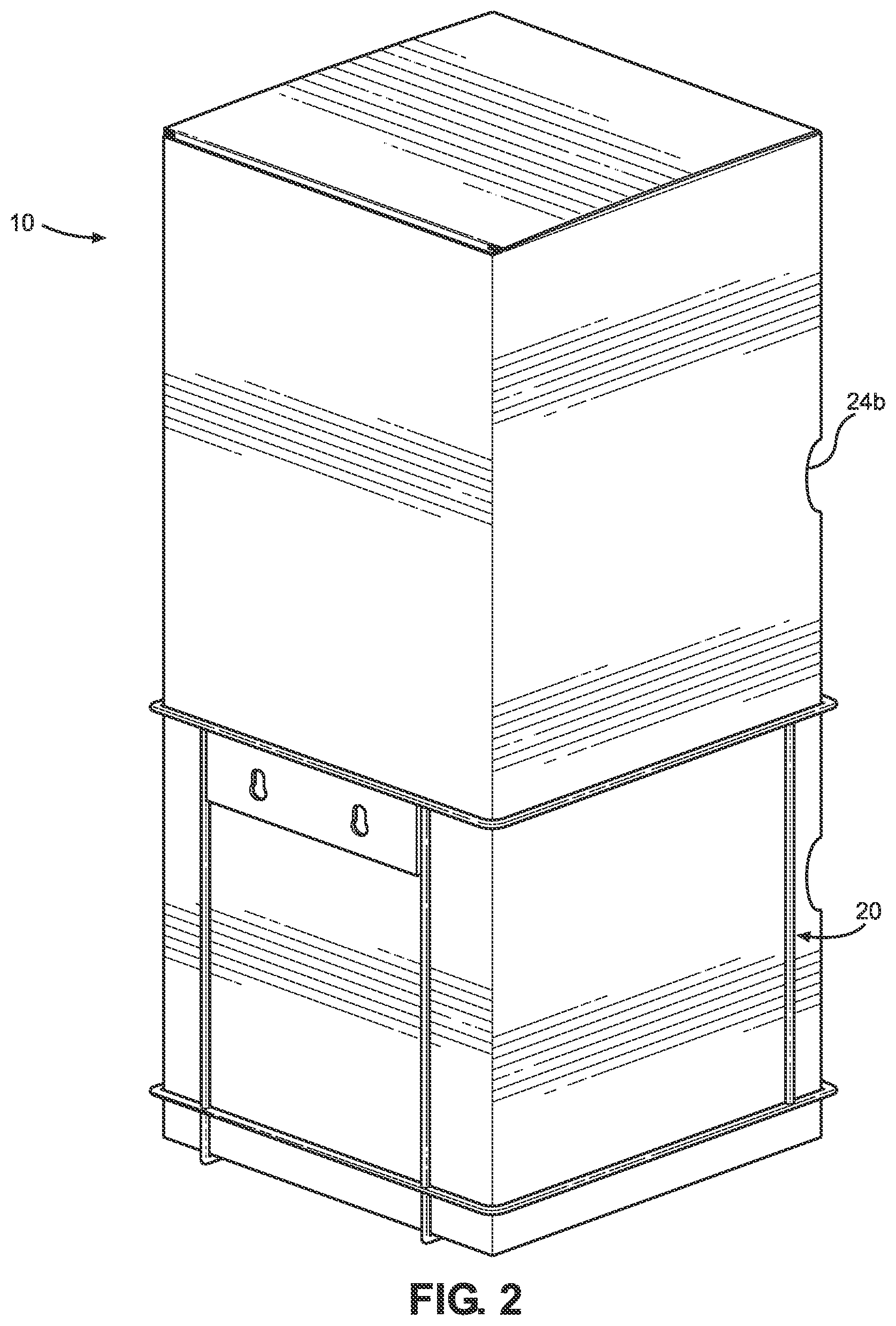Patent US11772843 Figure 2 – Eye shield dispensers