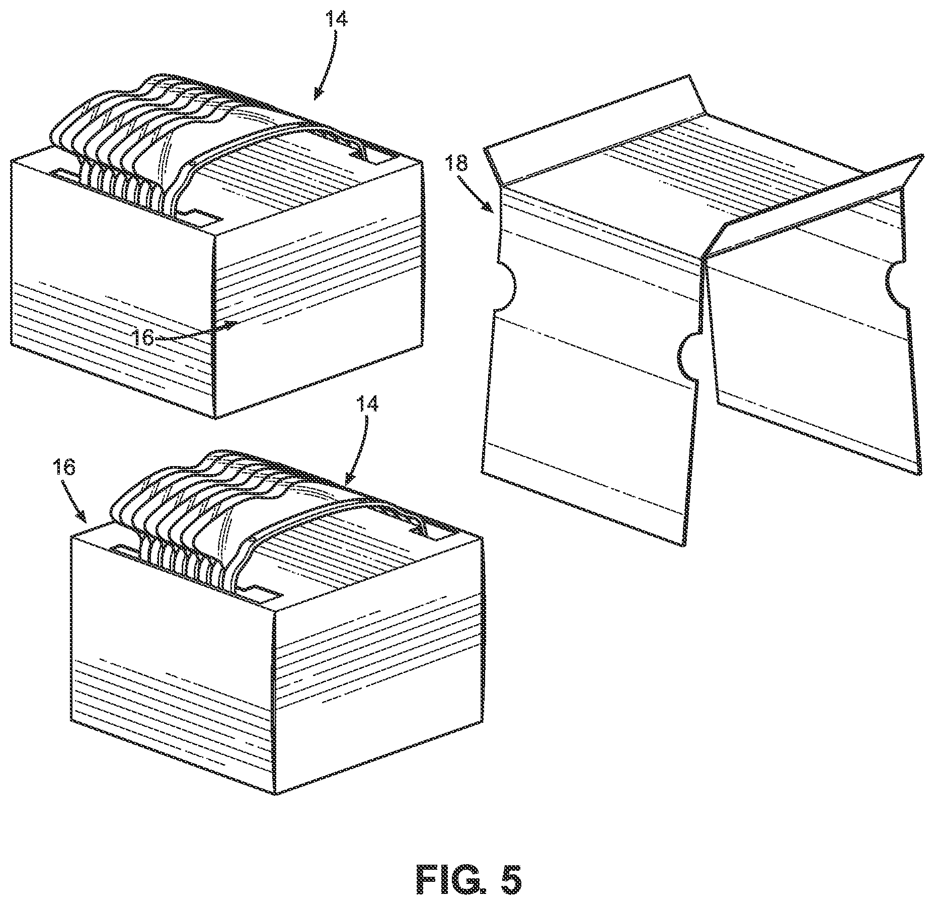 Patent US11772843 Figure 5 – Eye shield dispensers