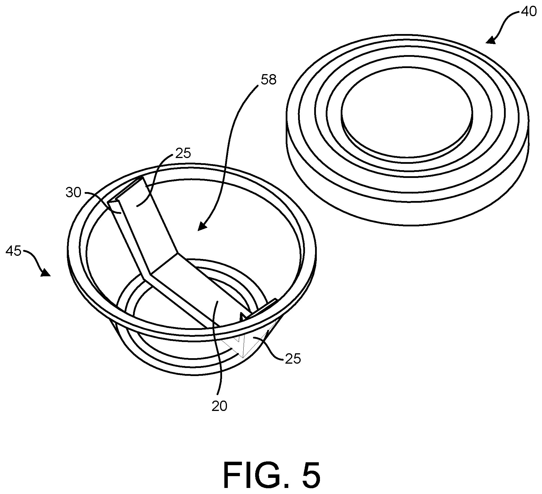 Patent US11772847 Figure 3 – Storage container with internal release mechanism