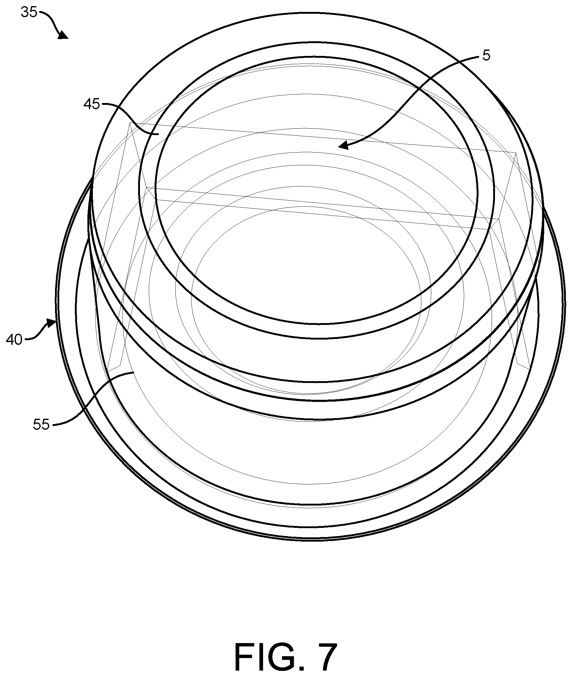 Patent US11772847 Figure 5 – Storage container with internal release mechanism