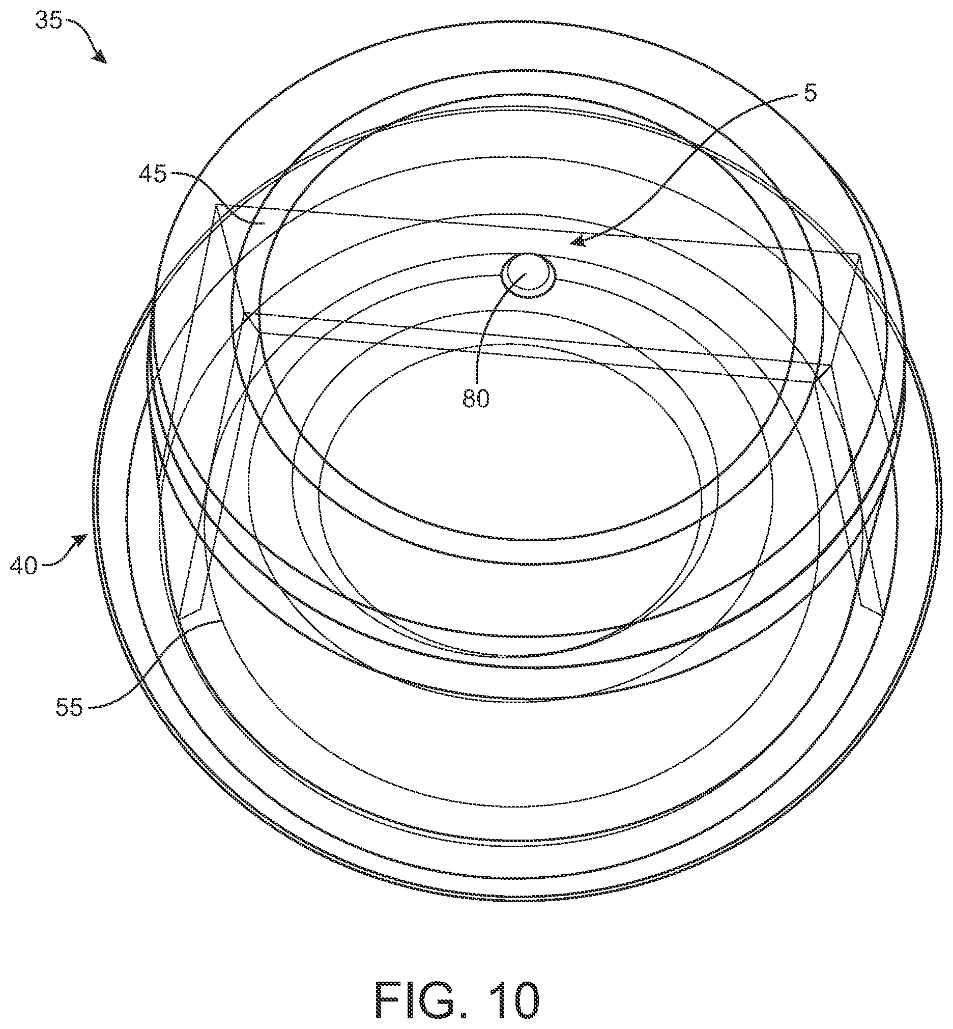 Patent US11772847 Figure 8 – Storage container with internal release mechanism