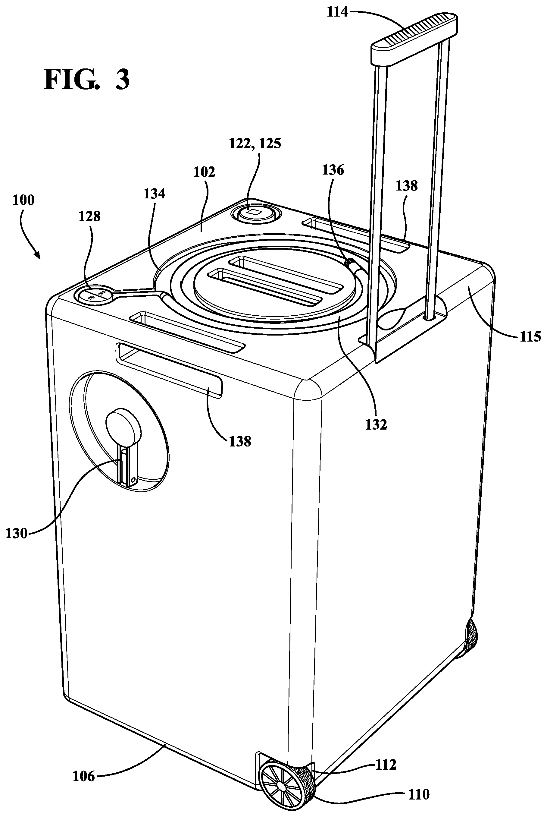 Patent US11772848 Figure 3 – Container with pump system and method