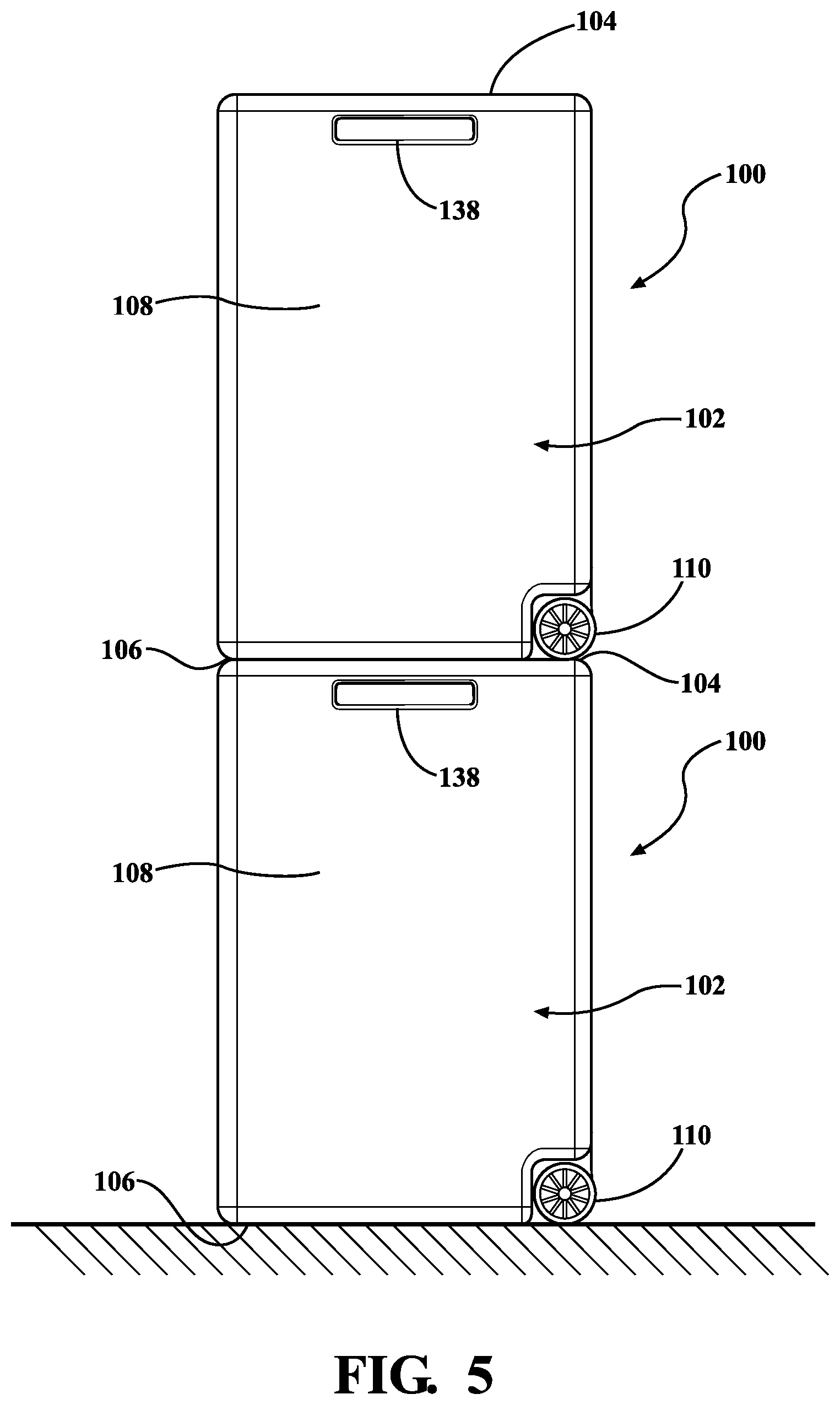 Patent US11772848 Figure 5 – Container with pump system and method