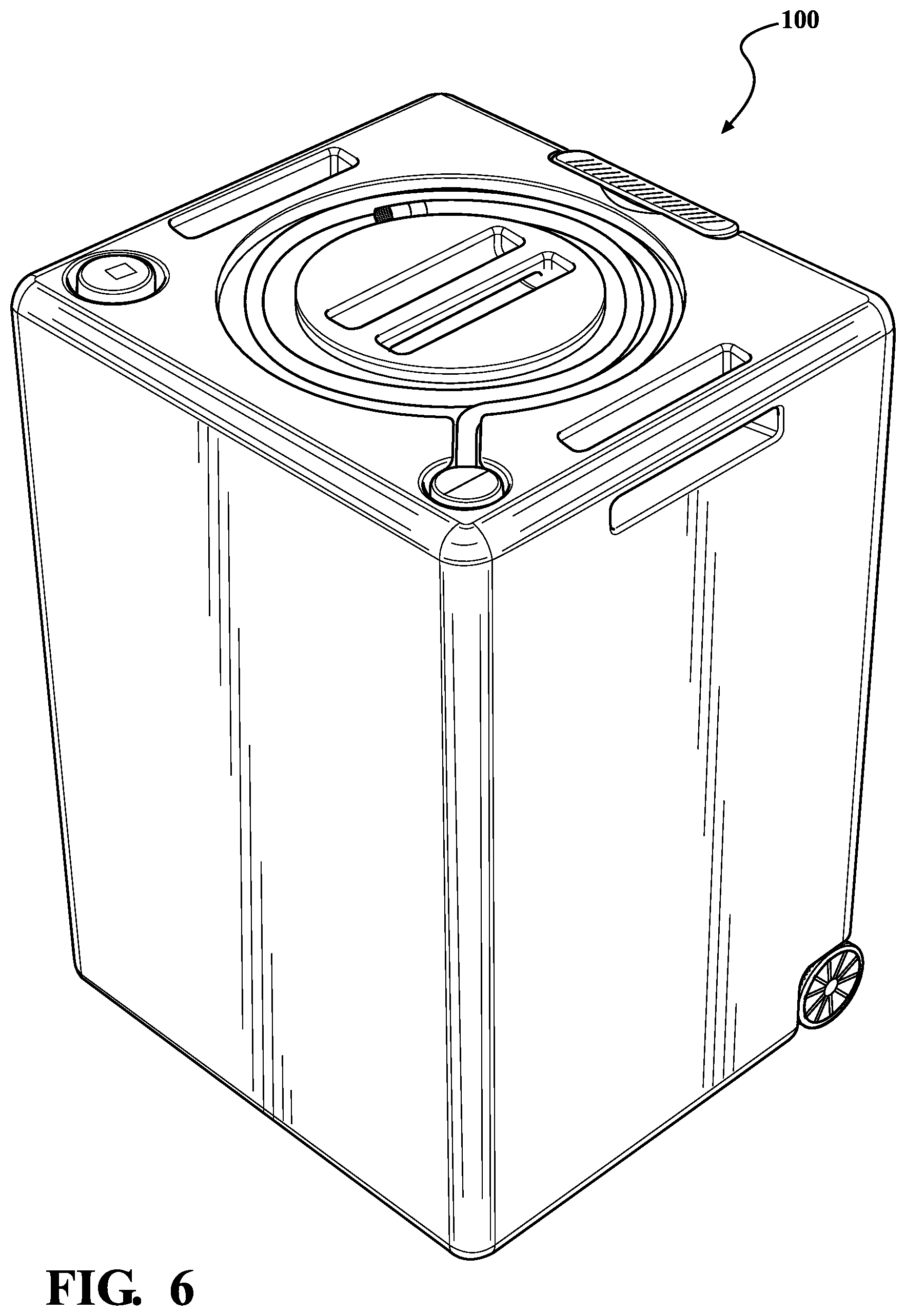 Patent US11772848 Figure 6 – Container with pump system and method