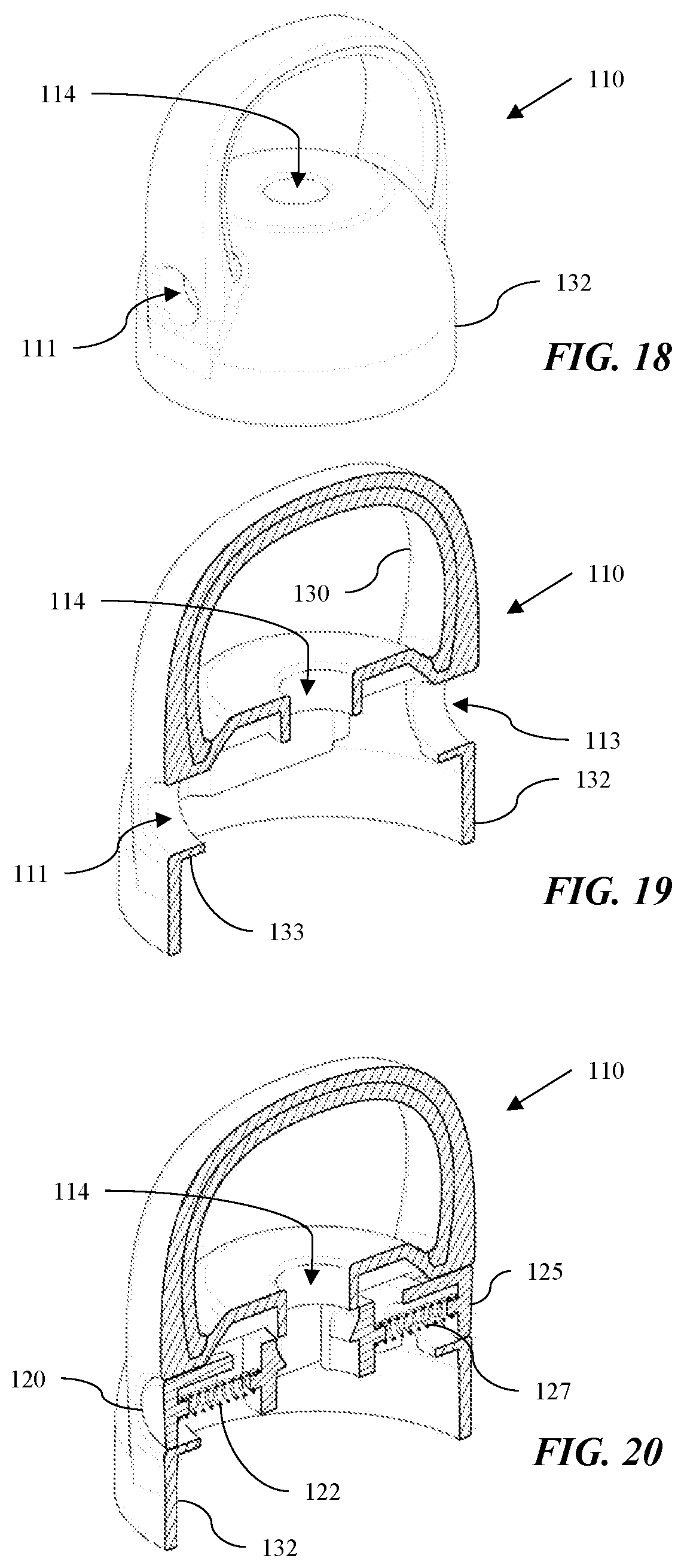 Patent US11772850 Figure 9 – Container cap and sealing assembly