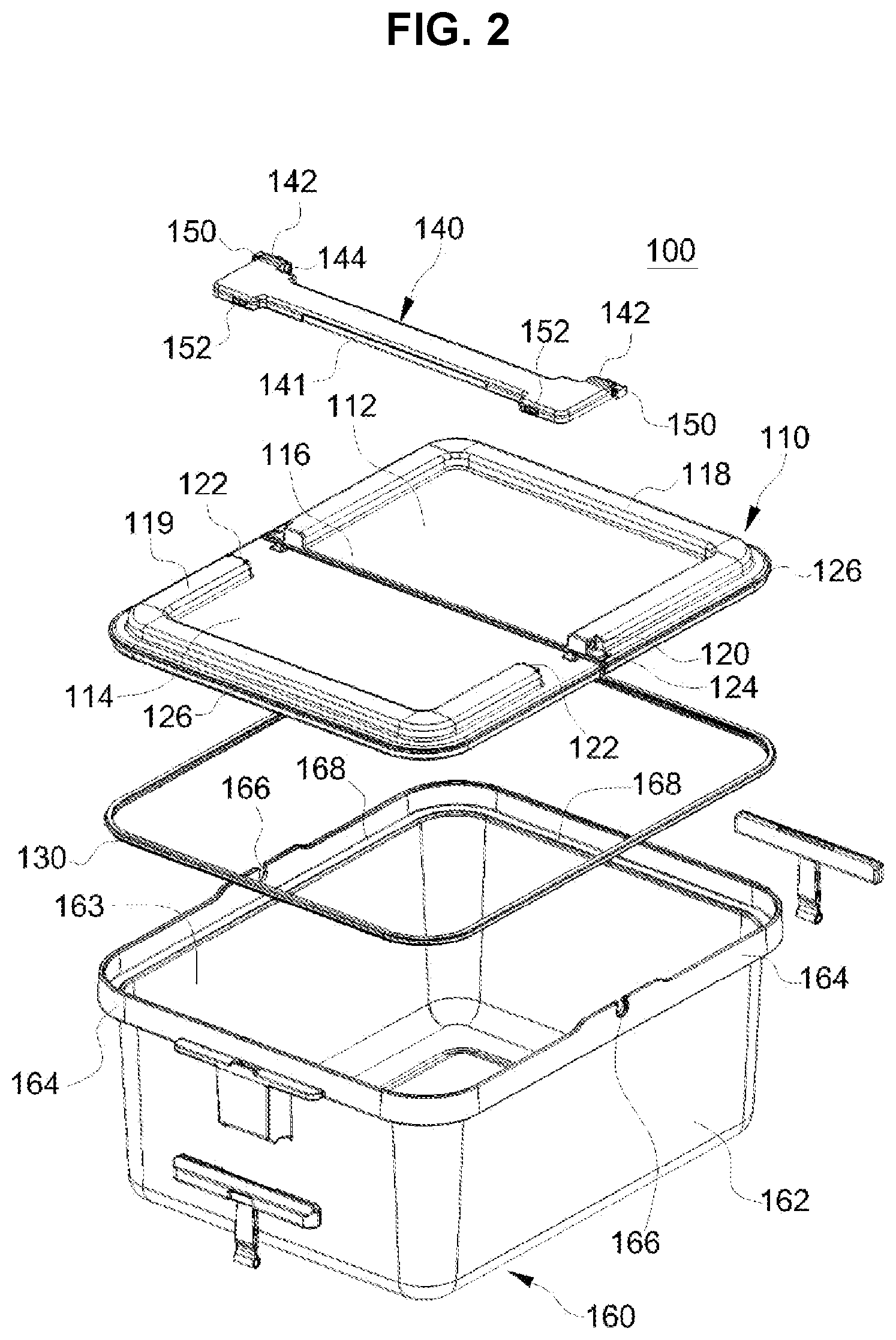 Patent US11772853 Figure 2 – Storage container