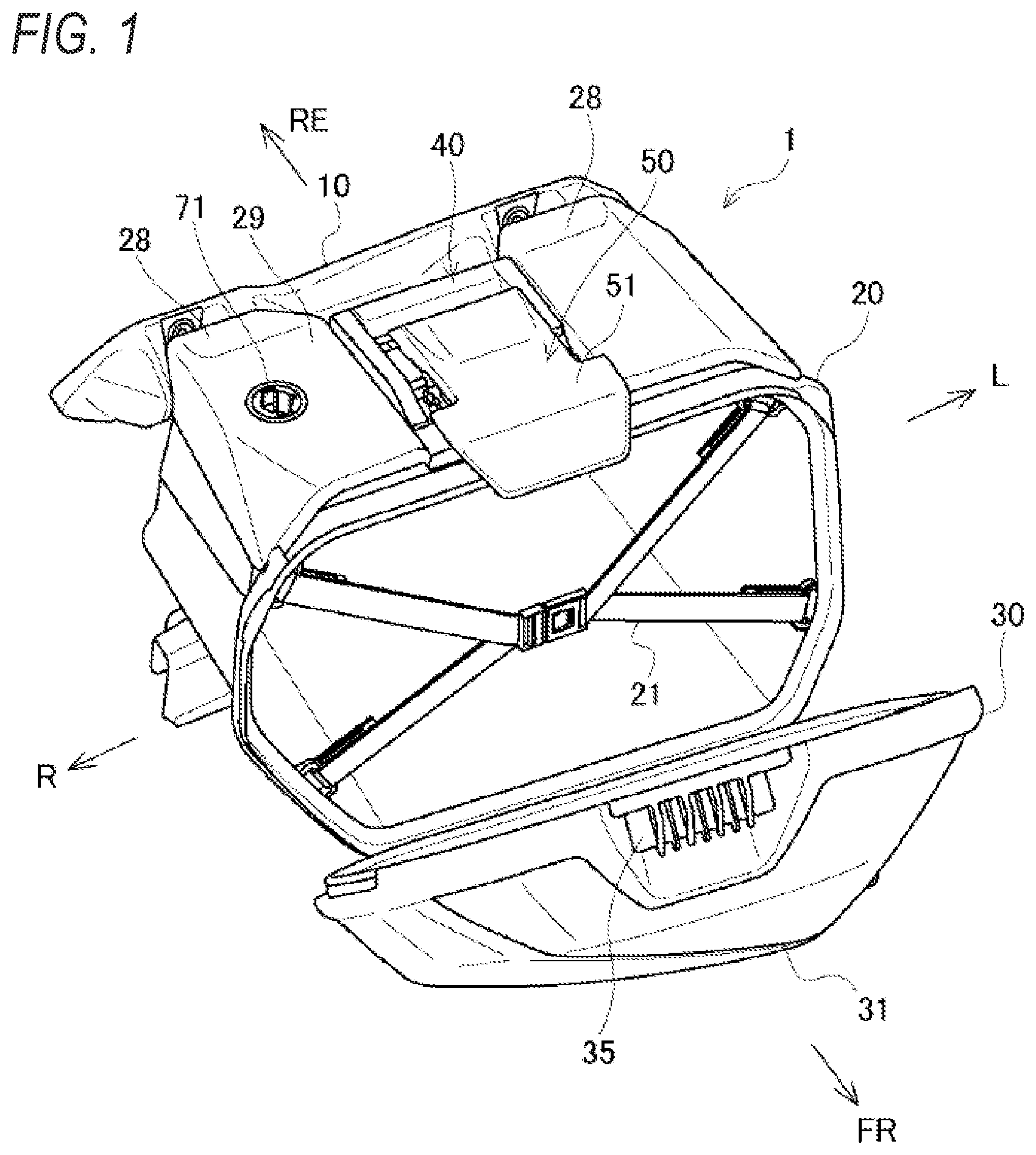 Patent US11772856 Figure 1 – Storage case