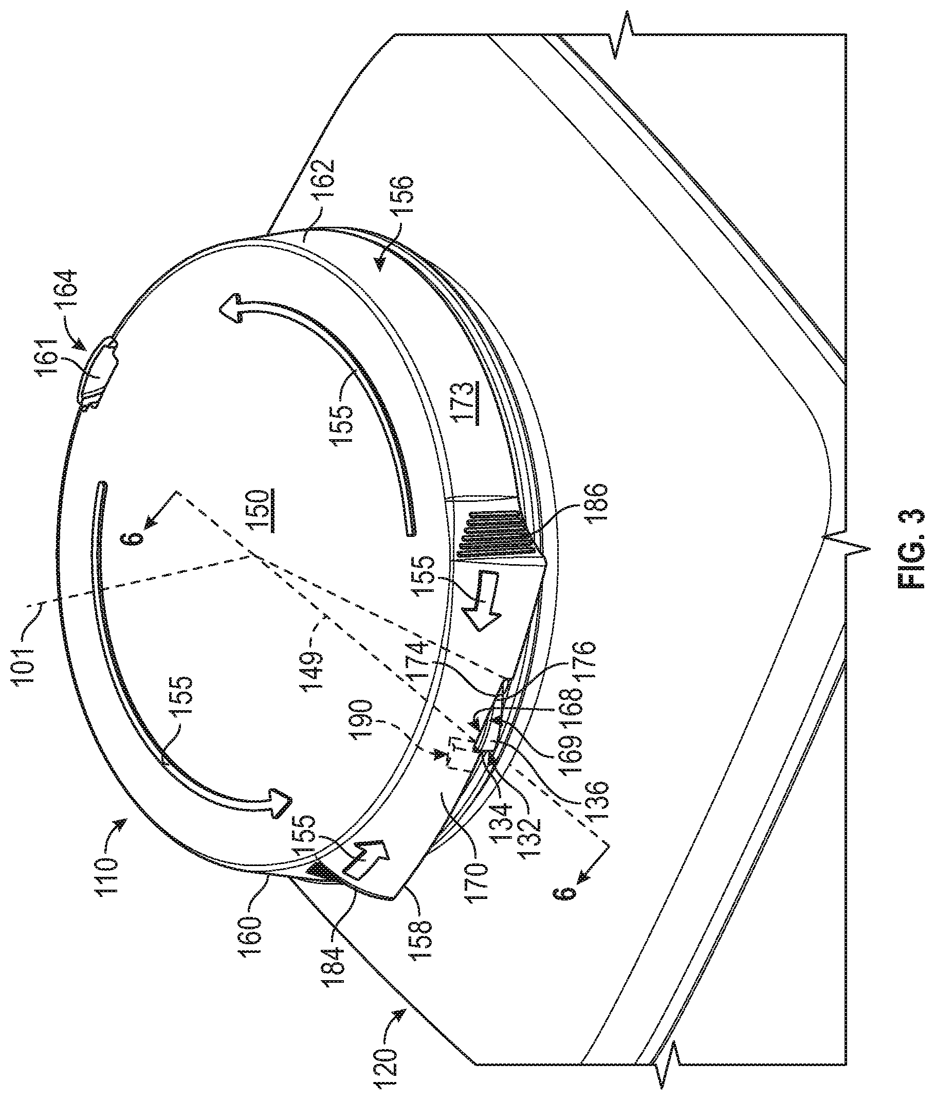 Patent US11772860 Figure 3 – Container and cap having tamper-evident member