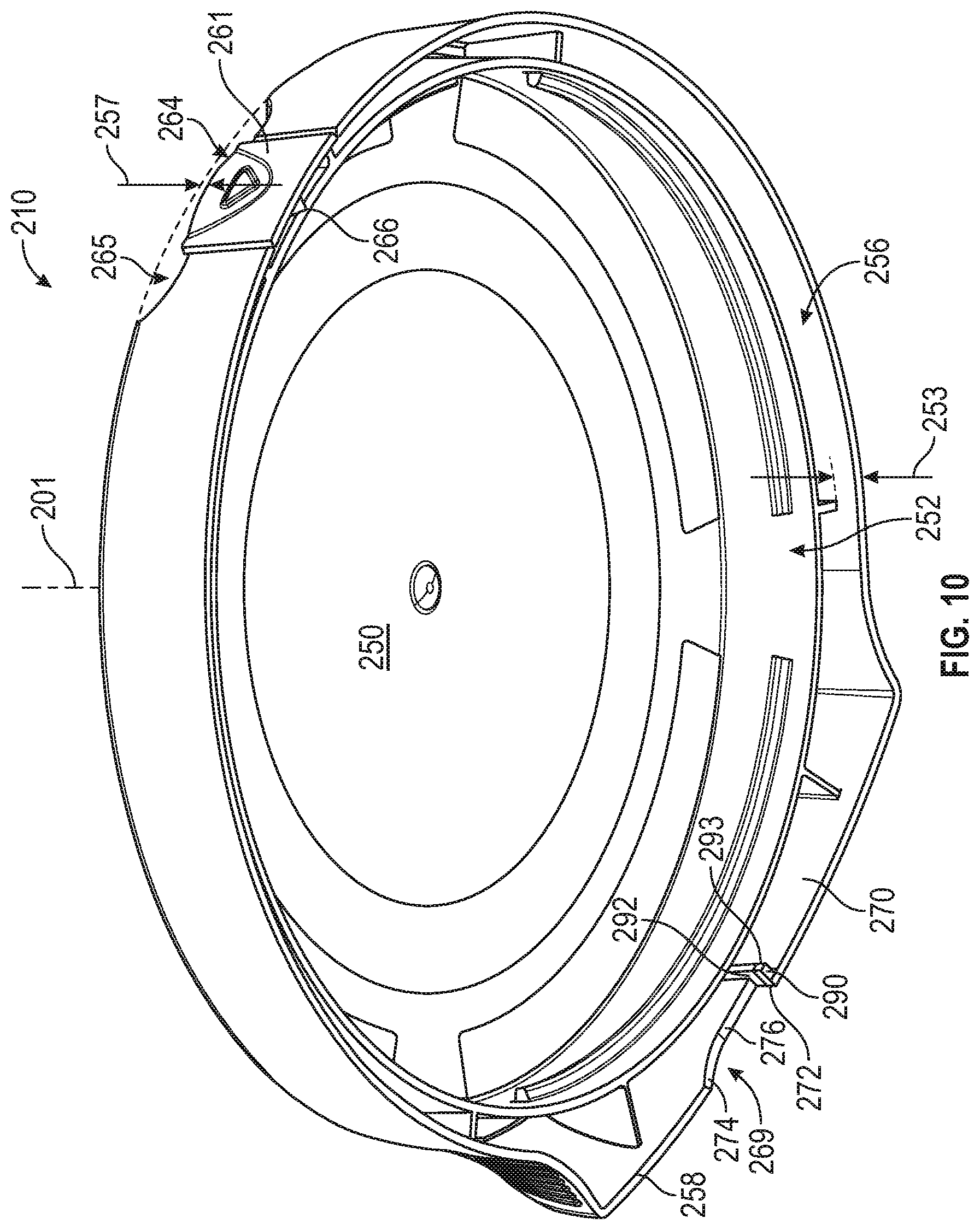 Patent US11772860 Figure 7 – Container and cap having tamper-evident member