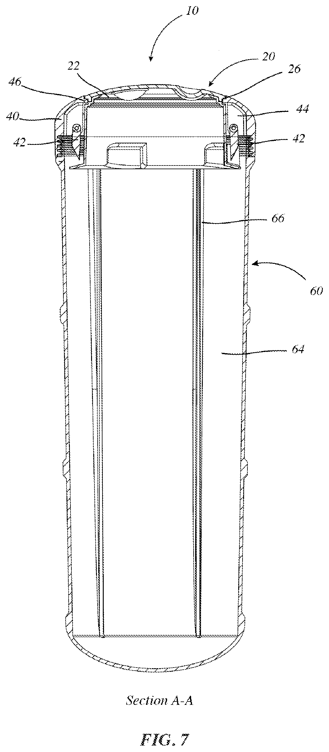 Patent US11772861 Figure 6 – Animal resistant canister