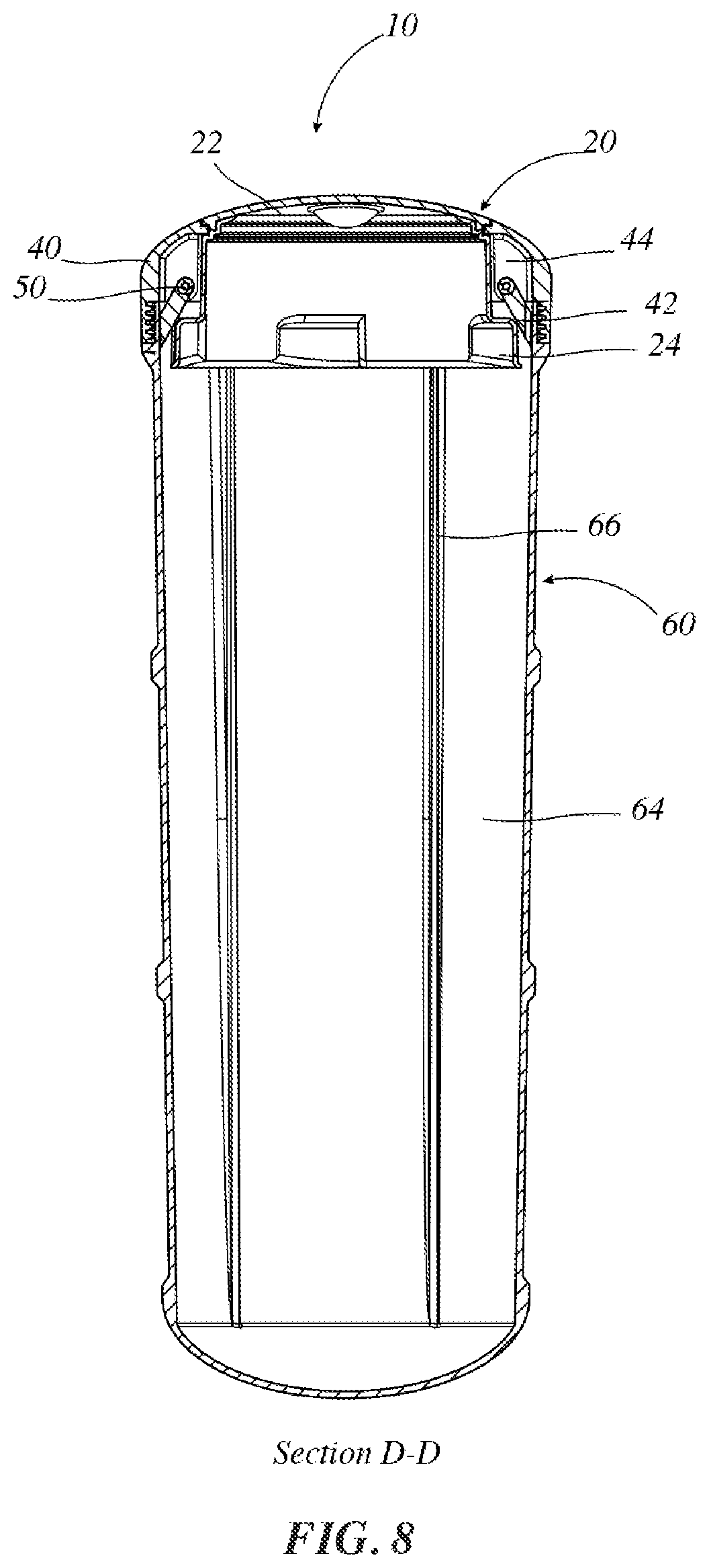 Patent US11772861 Figure 7 – Animal resistant canister
